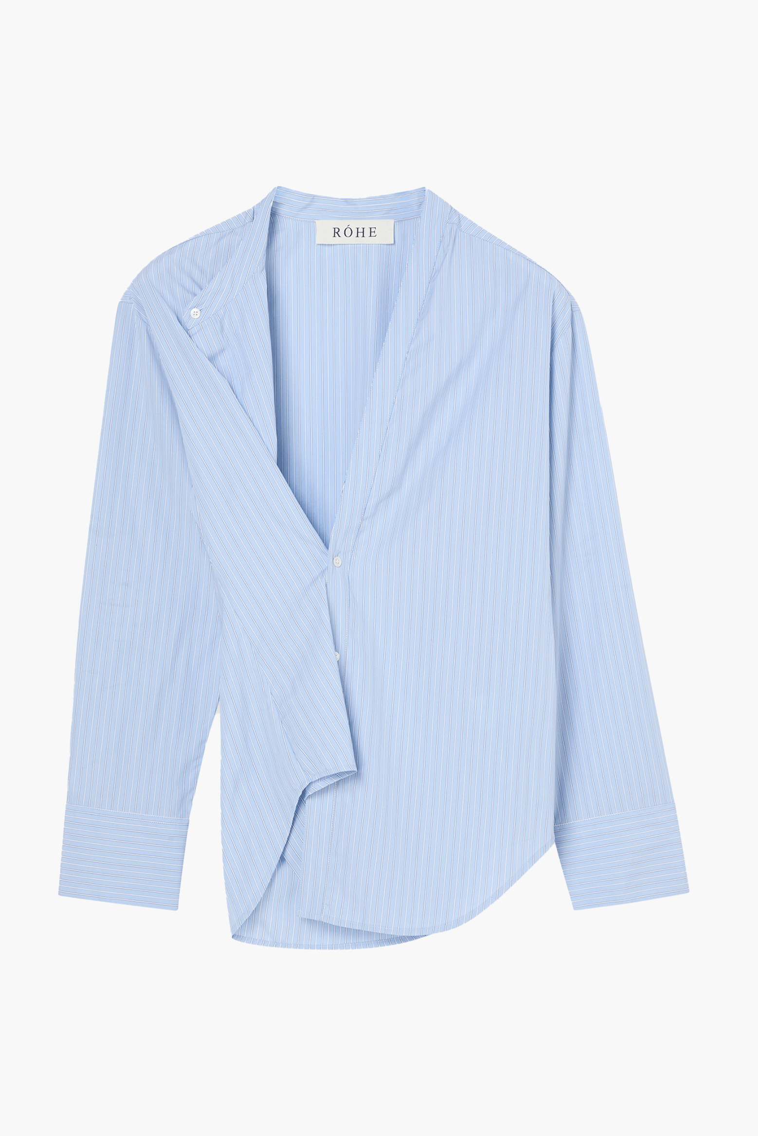 RÓHE OVERLAP STRIPED SHIRT | THE NEW TREND