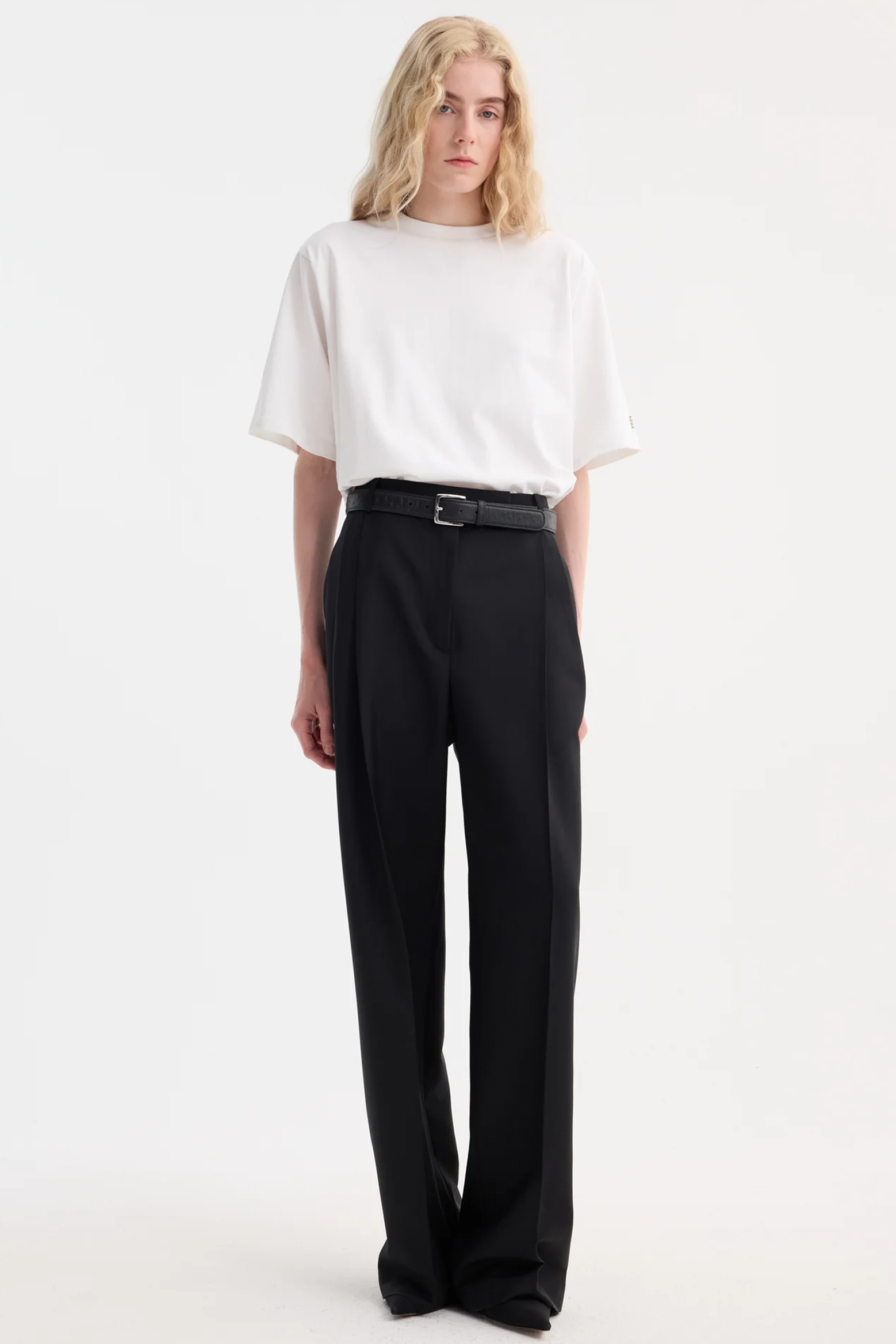 RÓHE OVERSIZED COTTON T-SHIRT IN OPTIC WHITE | THE NEW TREND