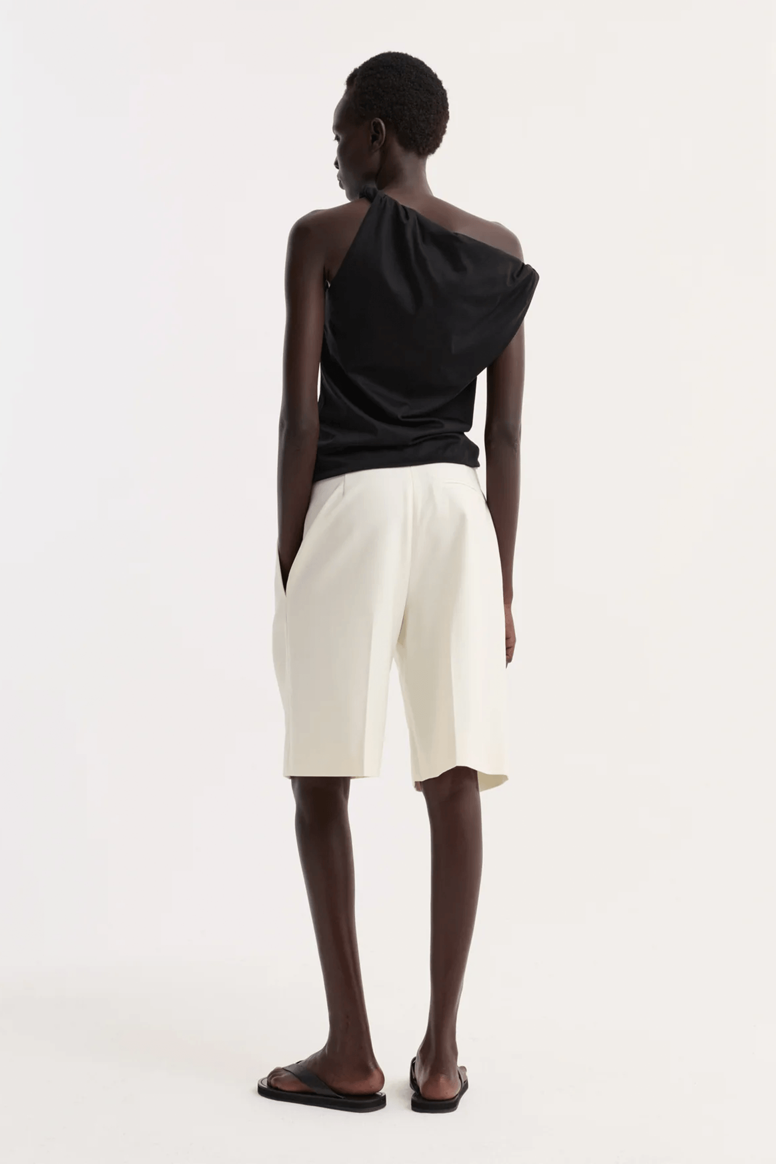 SCULPTURAL COTTON SILK TOP