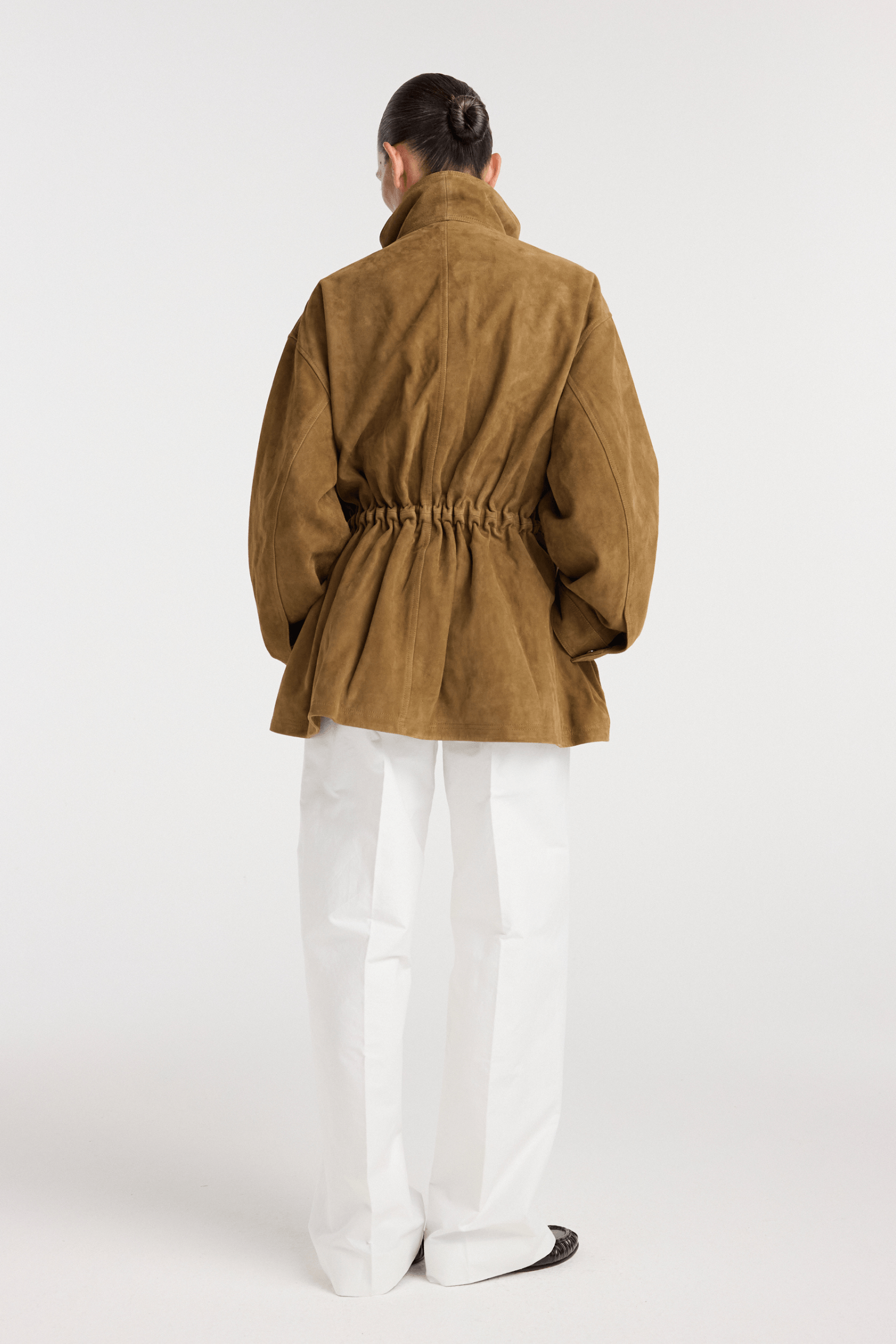 SCULPTURAL SUEDE JACKET