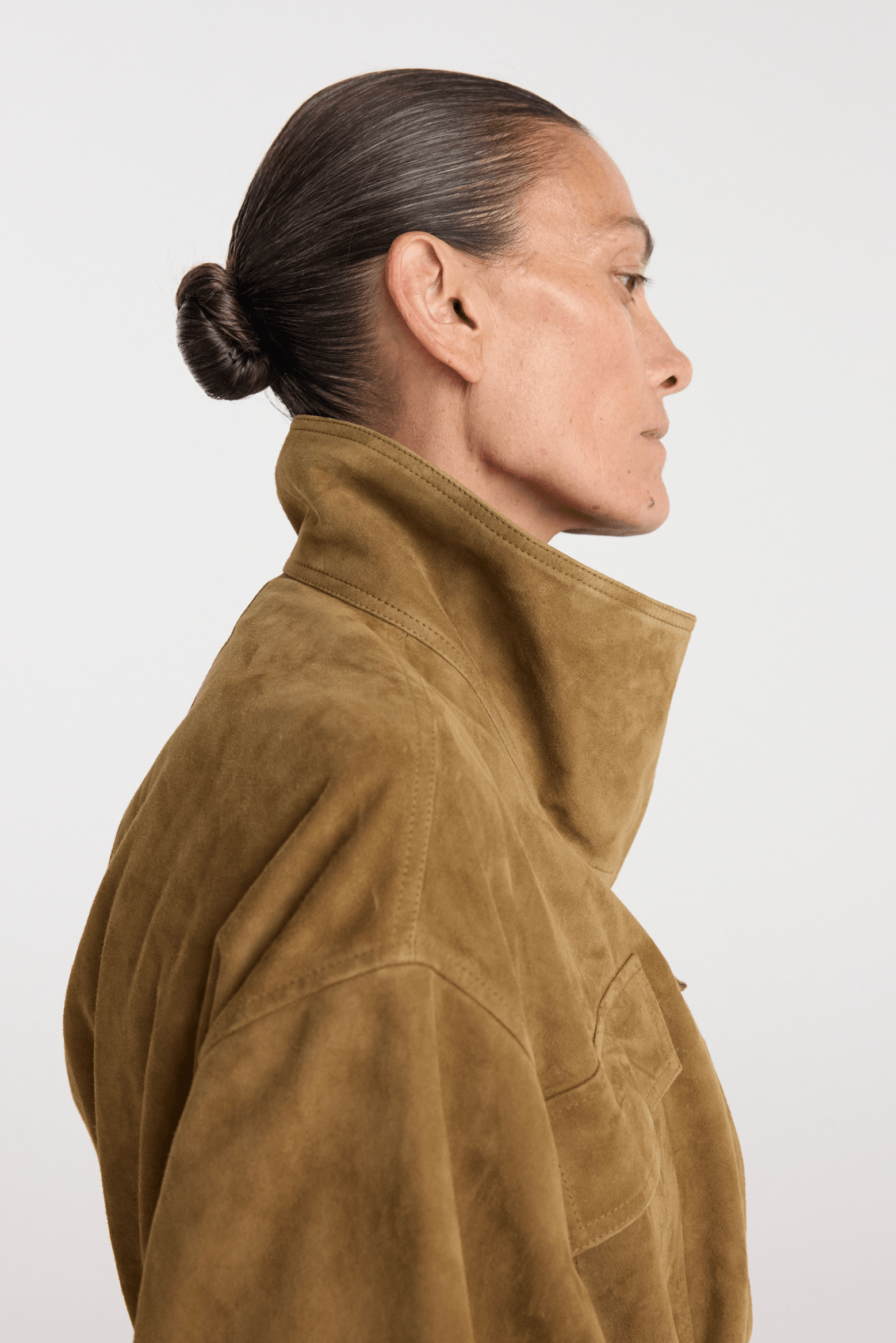 SCULPTURAL SUEDE JACKET