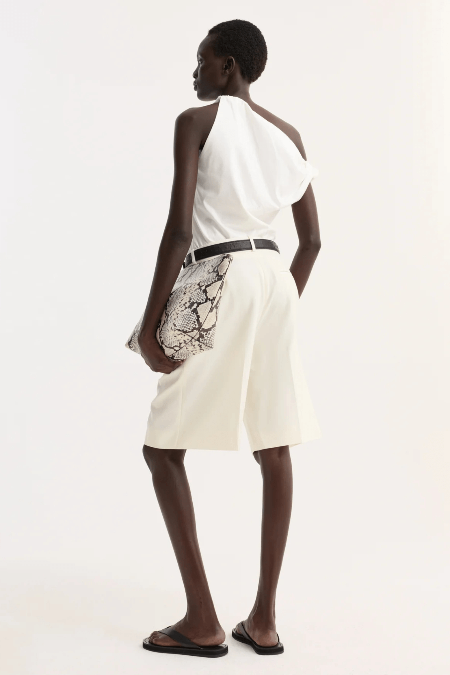 SCULPTURAL COTTON SILK TOP