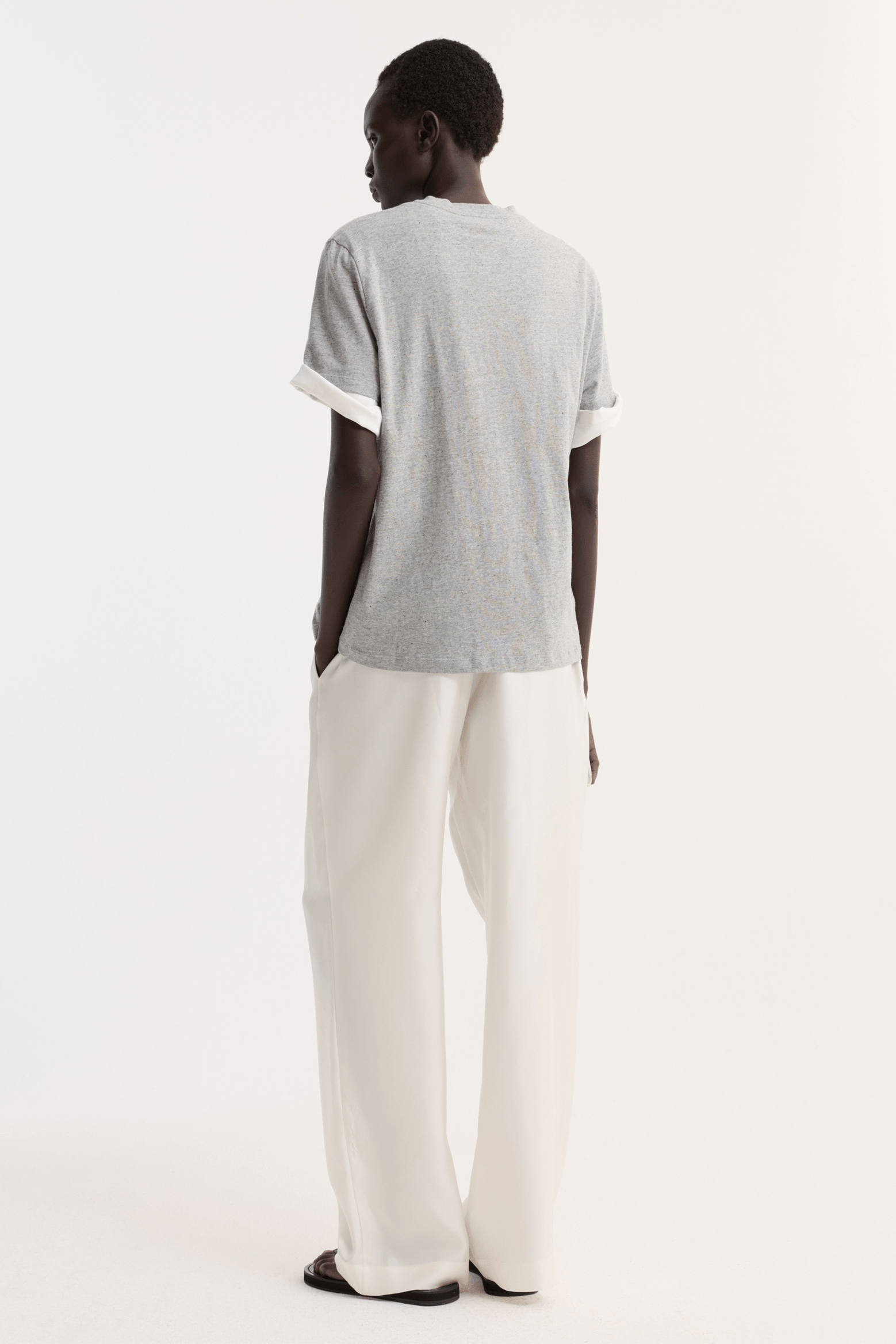 SLUB MELANGE JERSEY TSHIRT