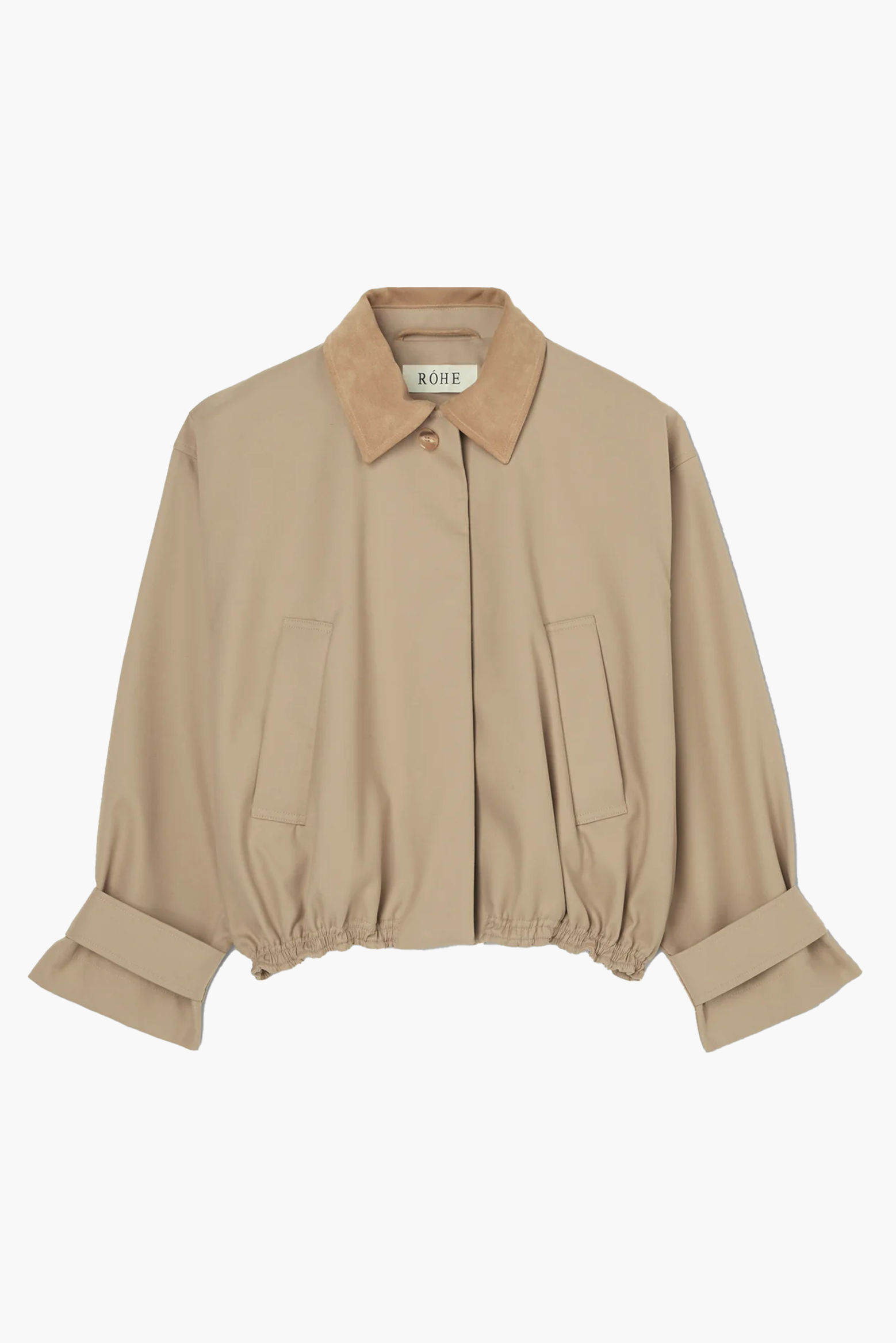 SUEDE COLLAR BLOUSON JACKET