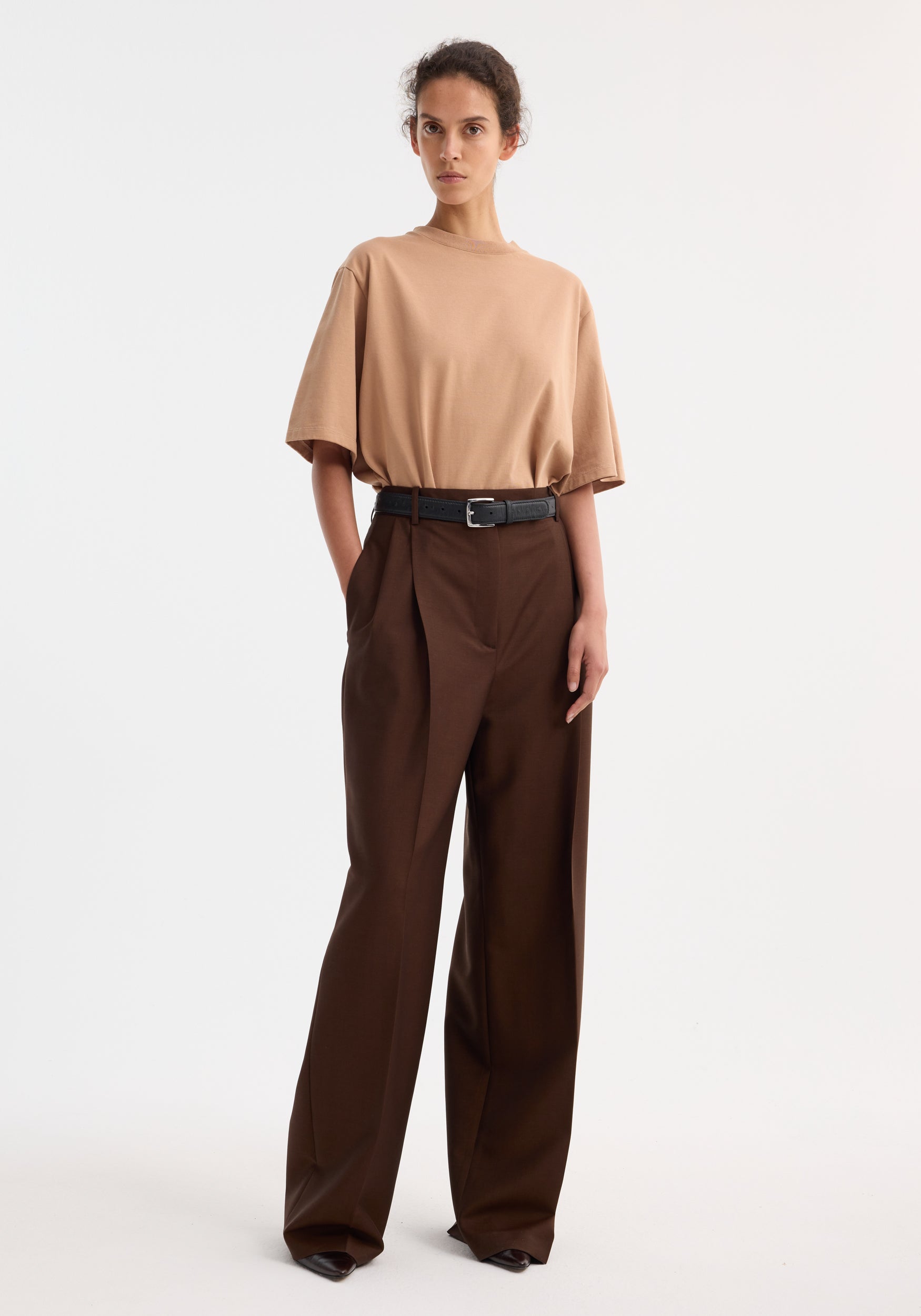 RÓHE DUAL TONE PIQUÉ TAILORED TROUSERS | THE NEW TREND