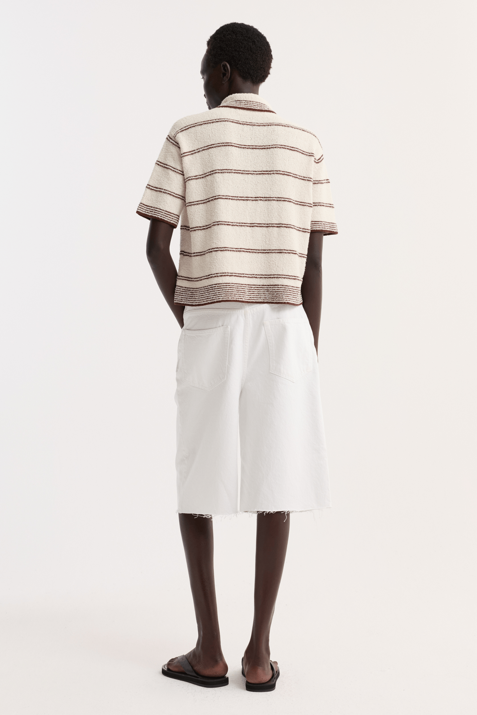 TOWELLING STRIPED POLO