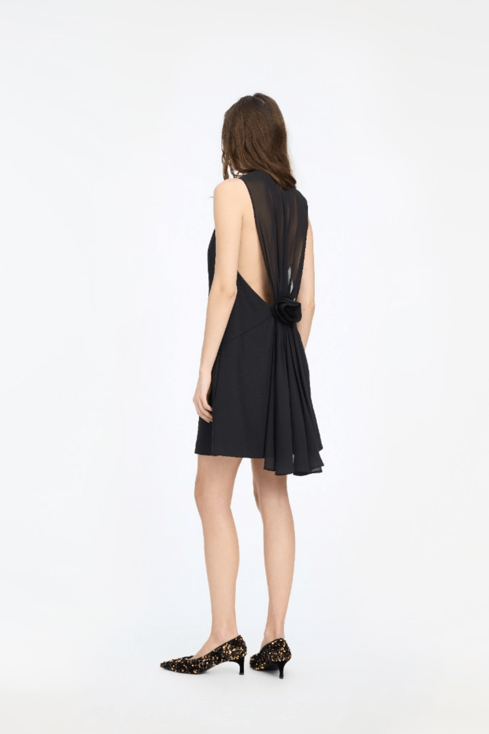 CREPE MINI A-LINE DRESS