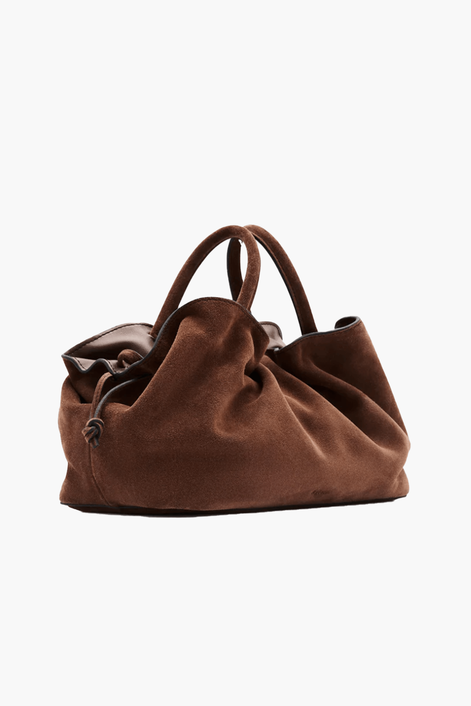 RYLAN MILA MEDIUM TOTE IN BROWN SUEDE | THE NEW TREND