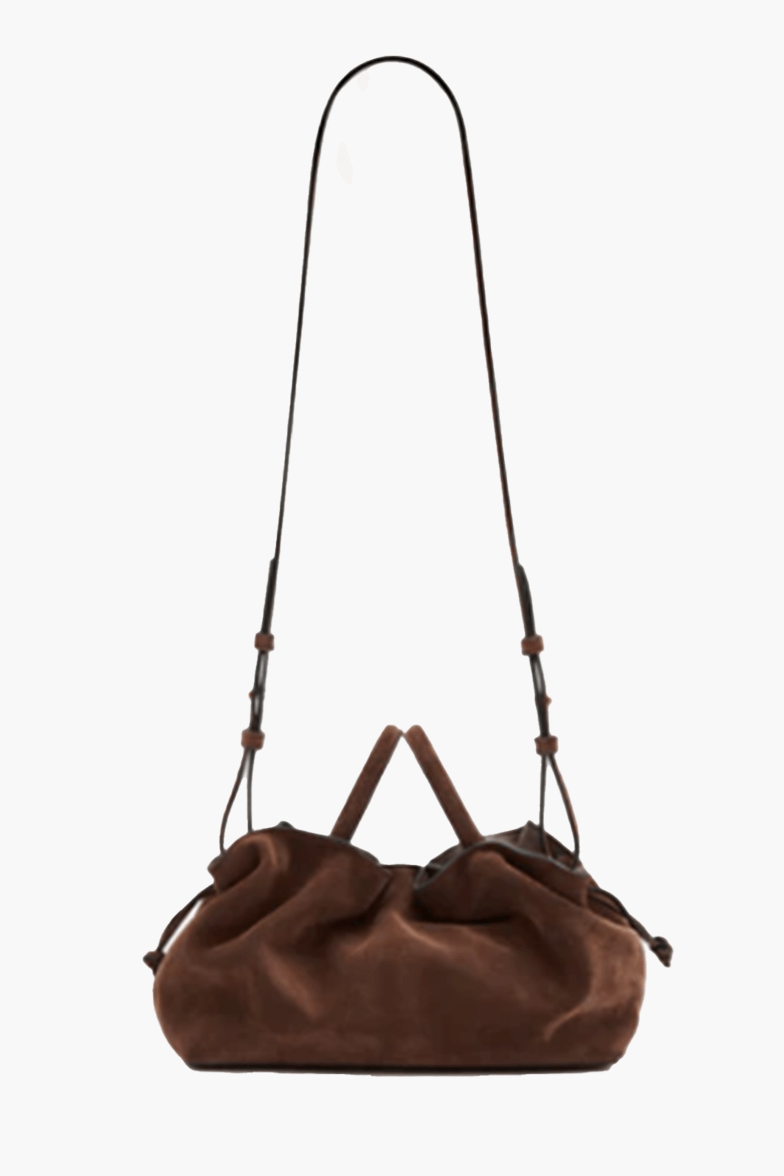 RYLAN MILA MEDIUM TOTE IN BROWN SUEDE | THE NEW TREND
