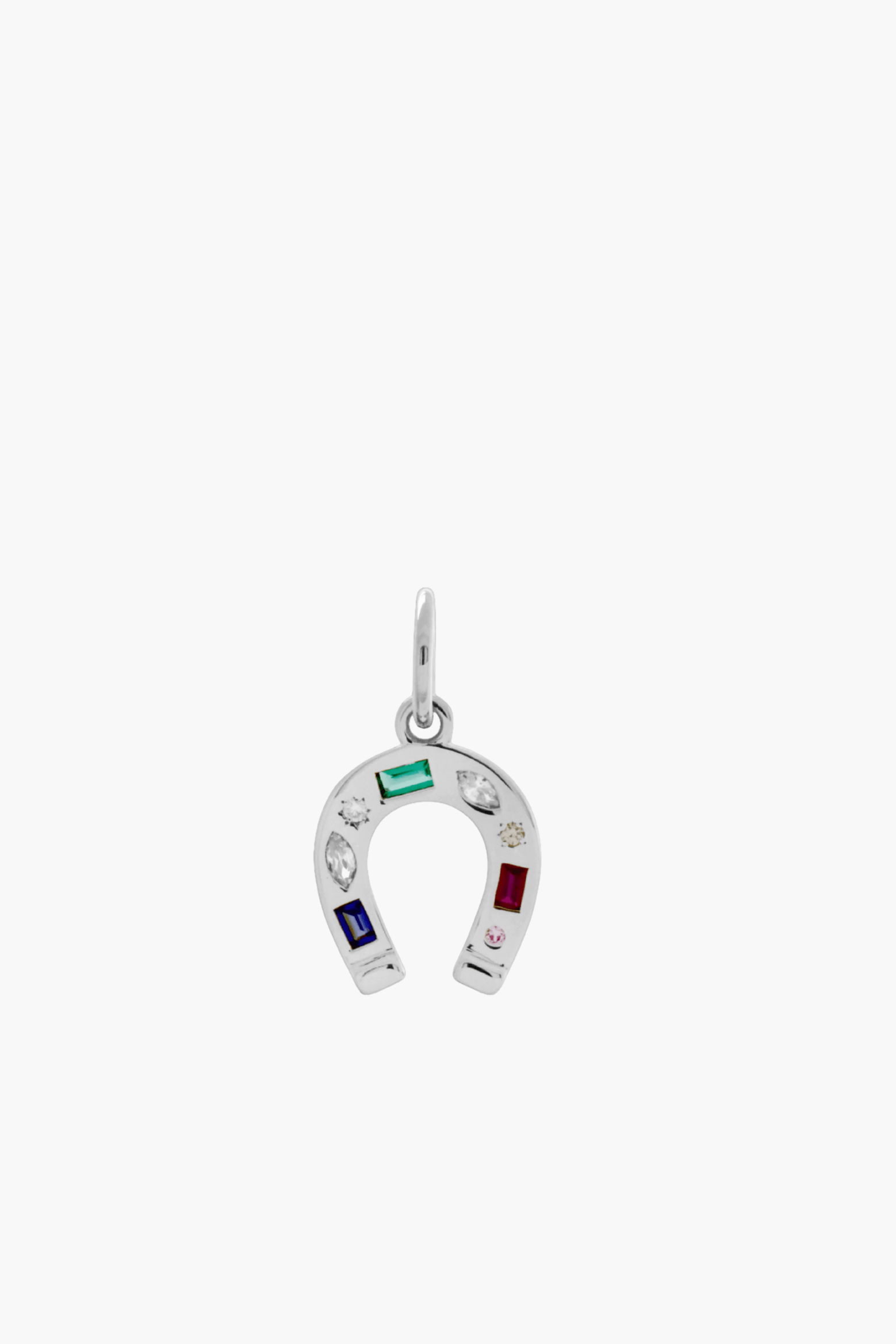 HORSESHOE WITH GEMS CHARM