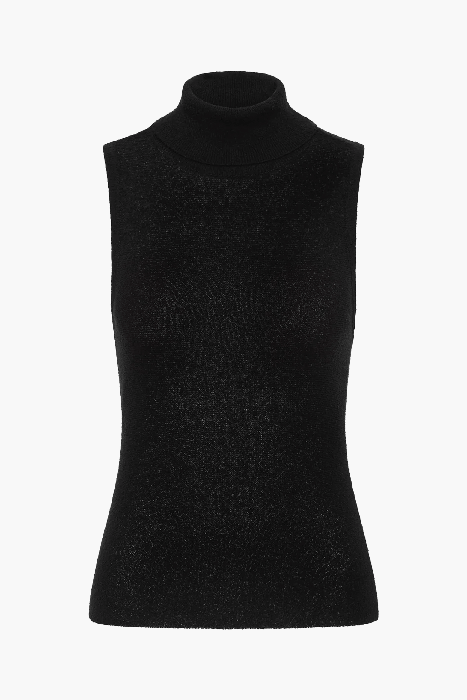 SIR CHIARA TURTLENECK TANK IN BLACK | THE NEW TREND