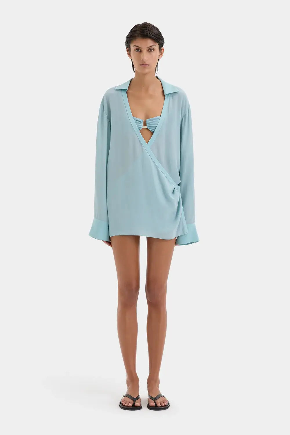 SIR FRESCA SHIRT DRESS IN WASHED BLUE INK | THE NEW TREND