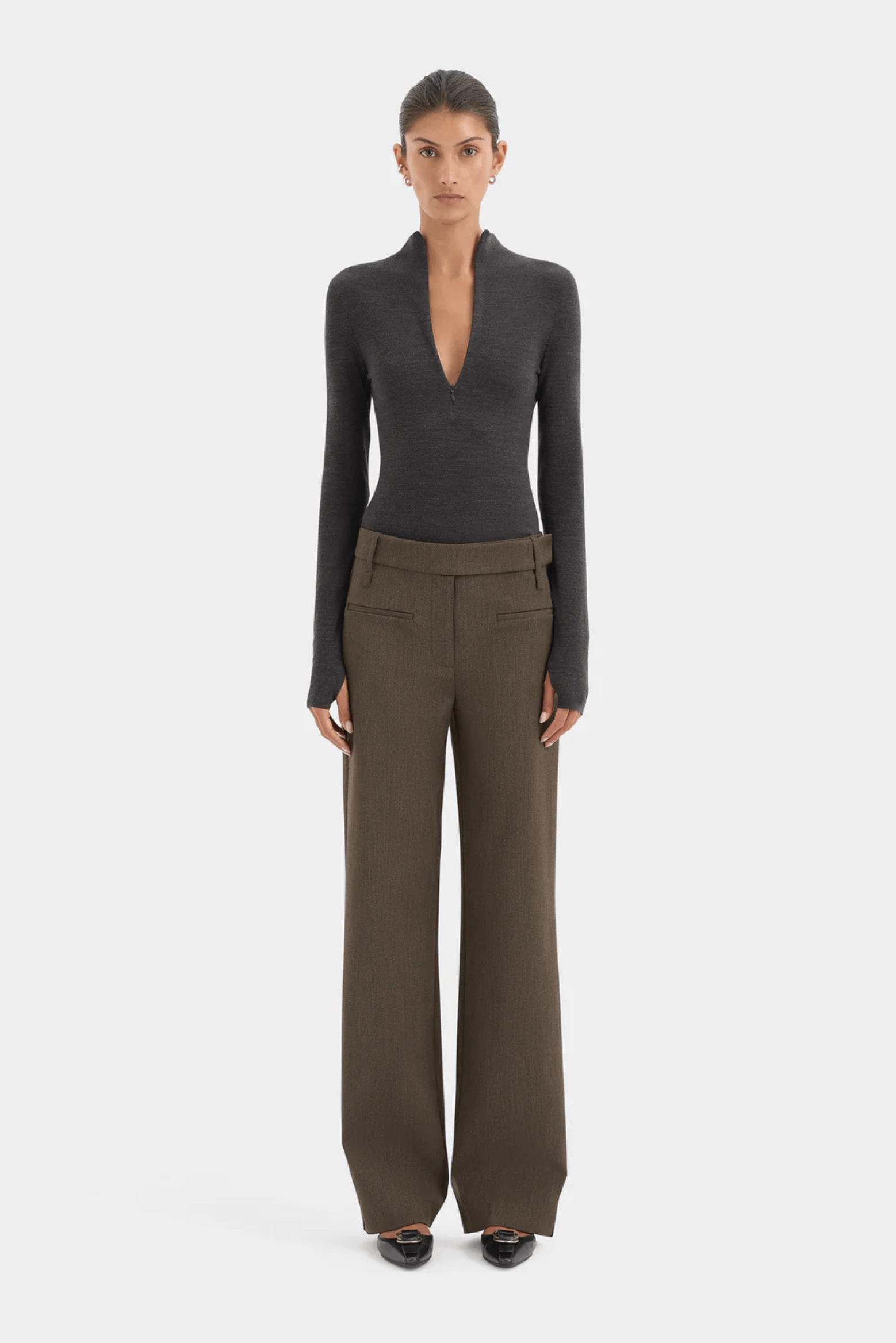 MIKKEL ZIP LONG SLEEVE TOP