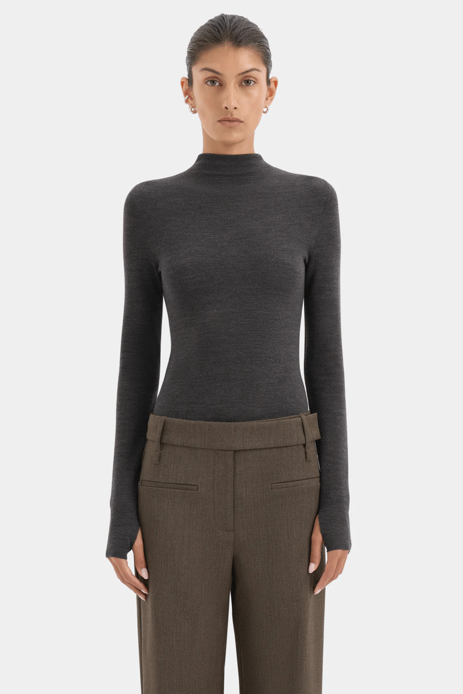 MIKKEL ZIP LONG SLEEVE TOP