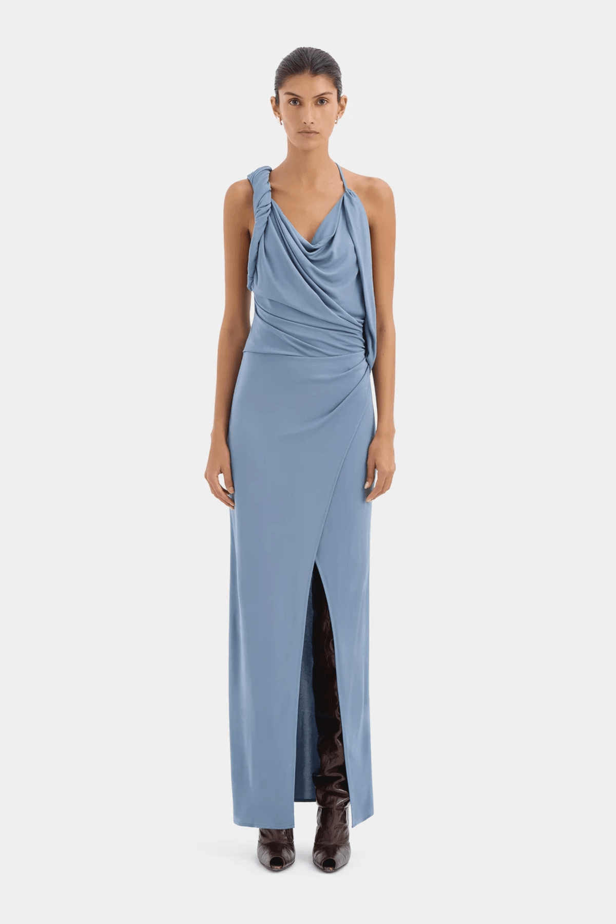 OLENNA TWIST LOW BACK GOWN