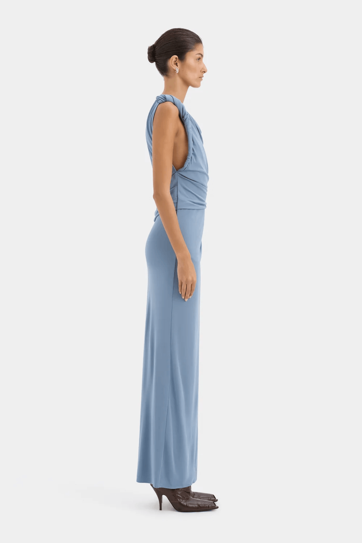 OLENNA TWIST LOW BACK GOWN