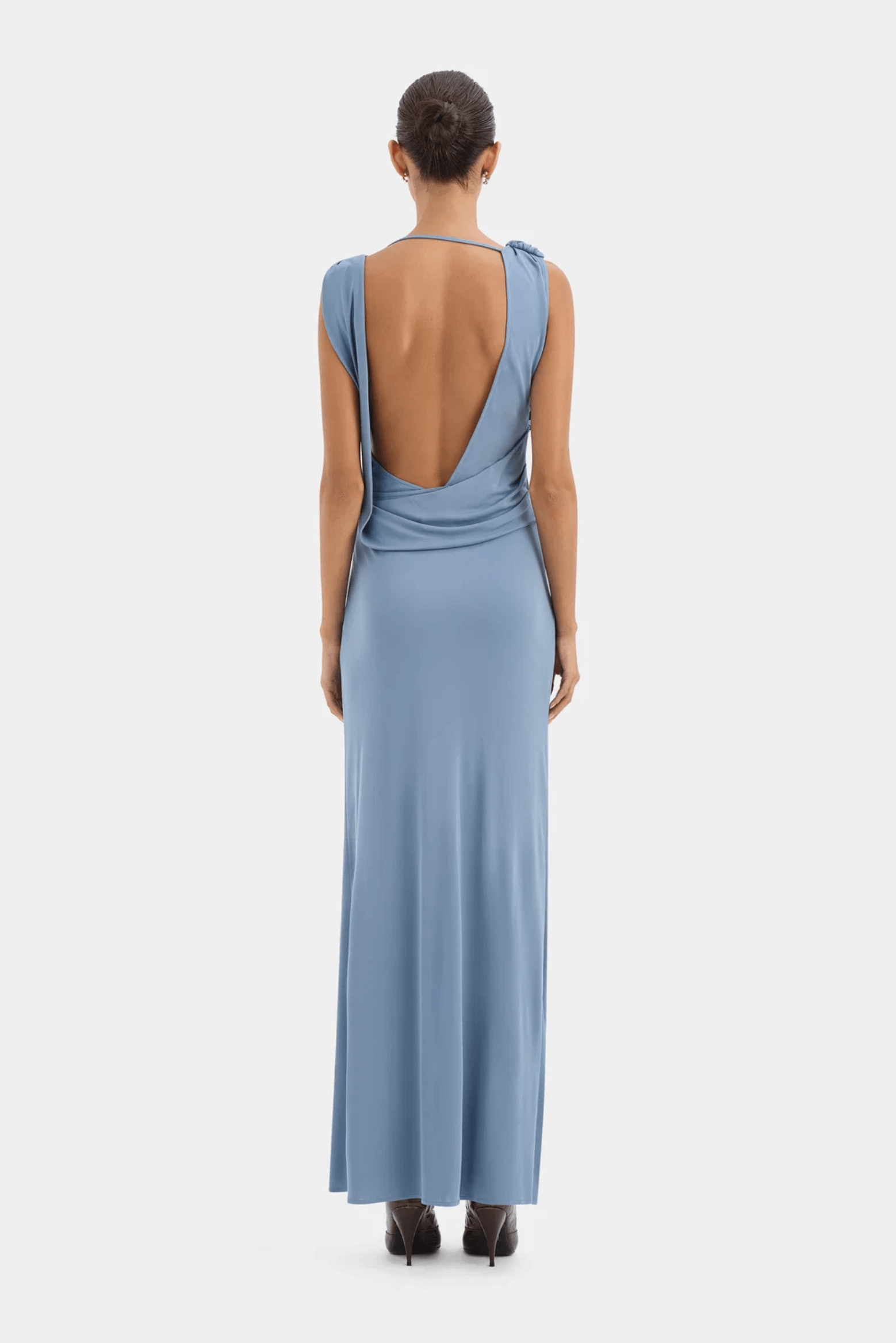 OLENNA TWIST LOW BACK GOWN