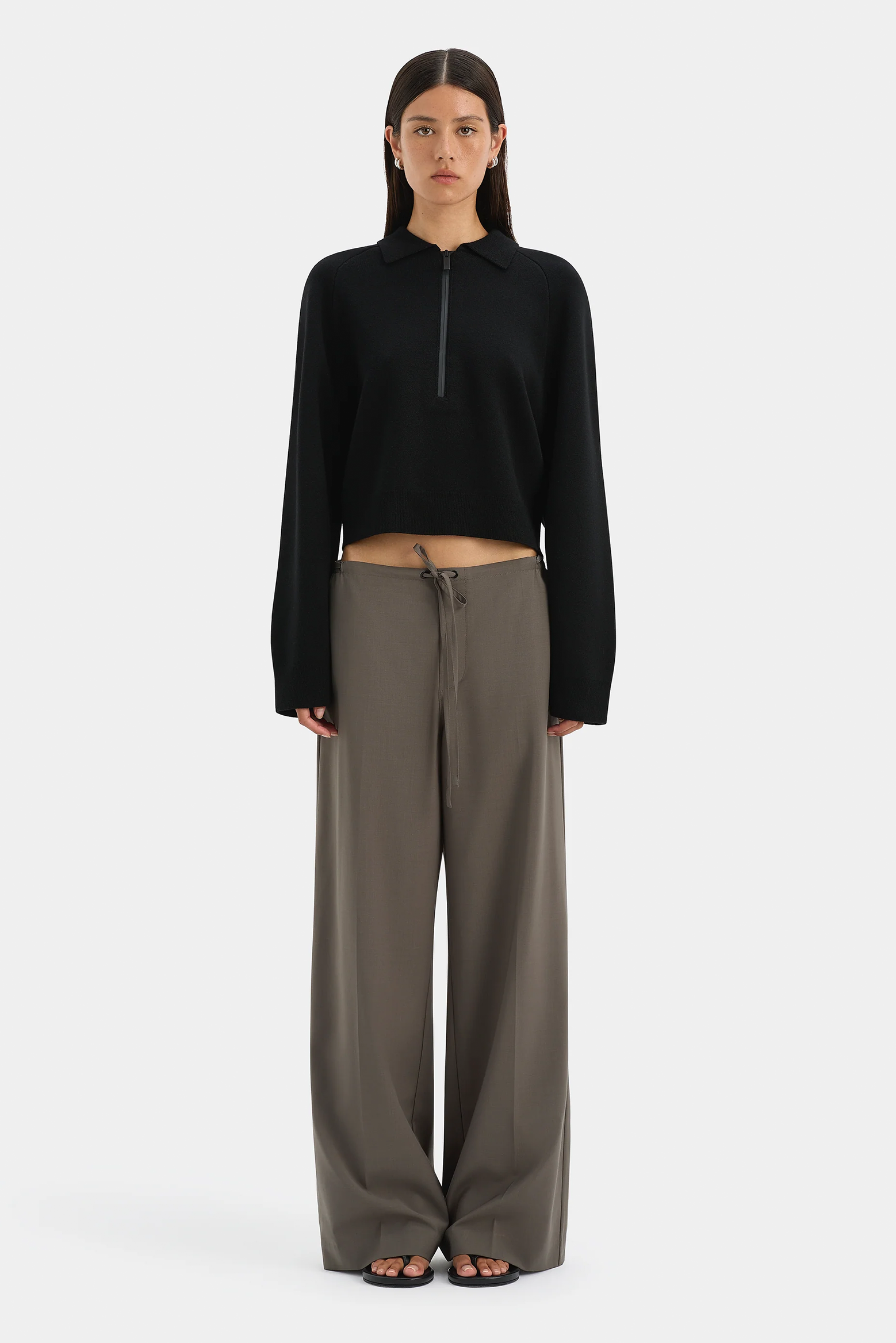 PLAYBACK RIB NECK SWEATER