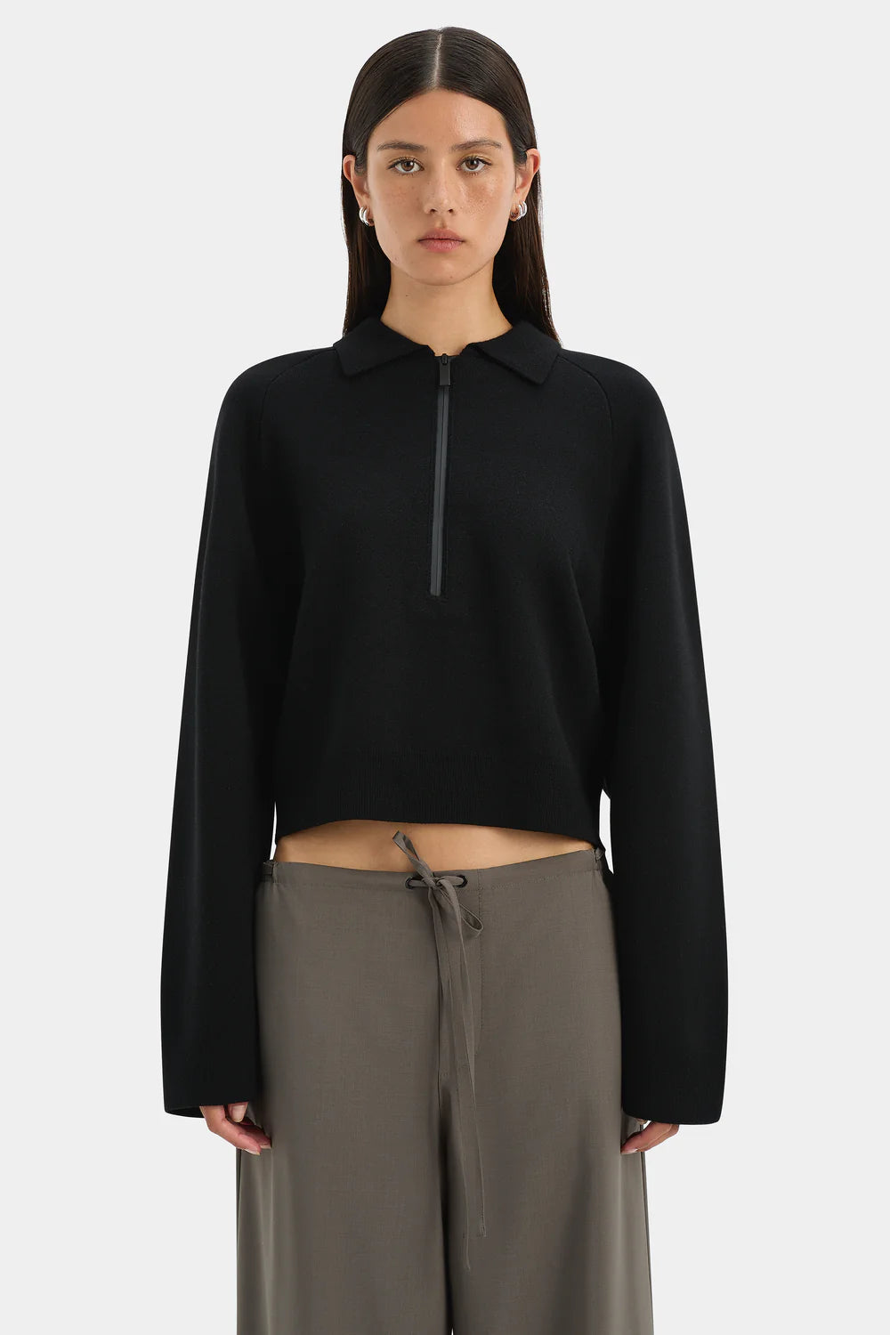 PLAYBACK RIB NECK SWEATER