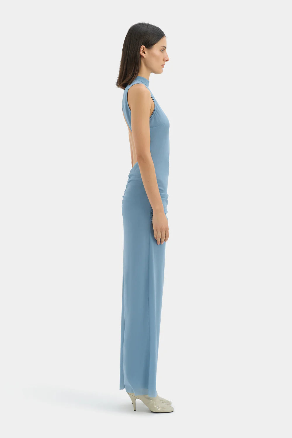 SIR RUBY OPEN BACK GOWN IN AQUA | THE NEW TREND