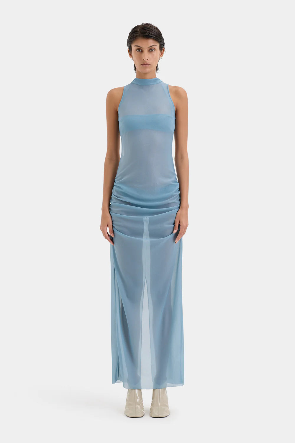 SIR RUBY OPEN BACK GOWN IN AQUA | THE NEW TREND