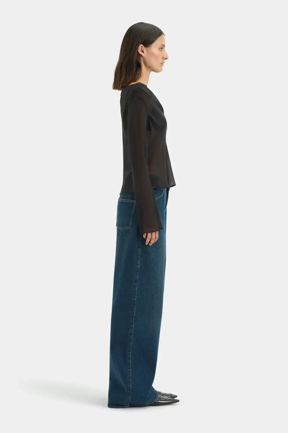SIR. STROBE LONG SLEEVE COWL TOP | THE NEW TREND