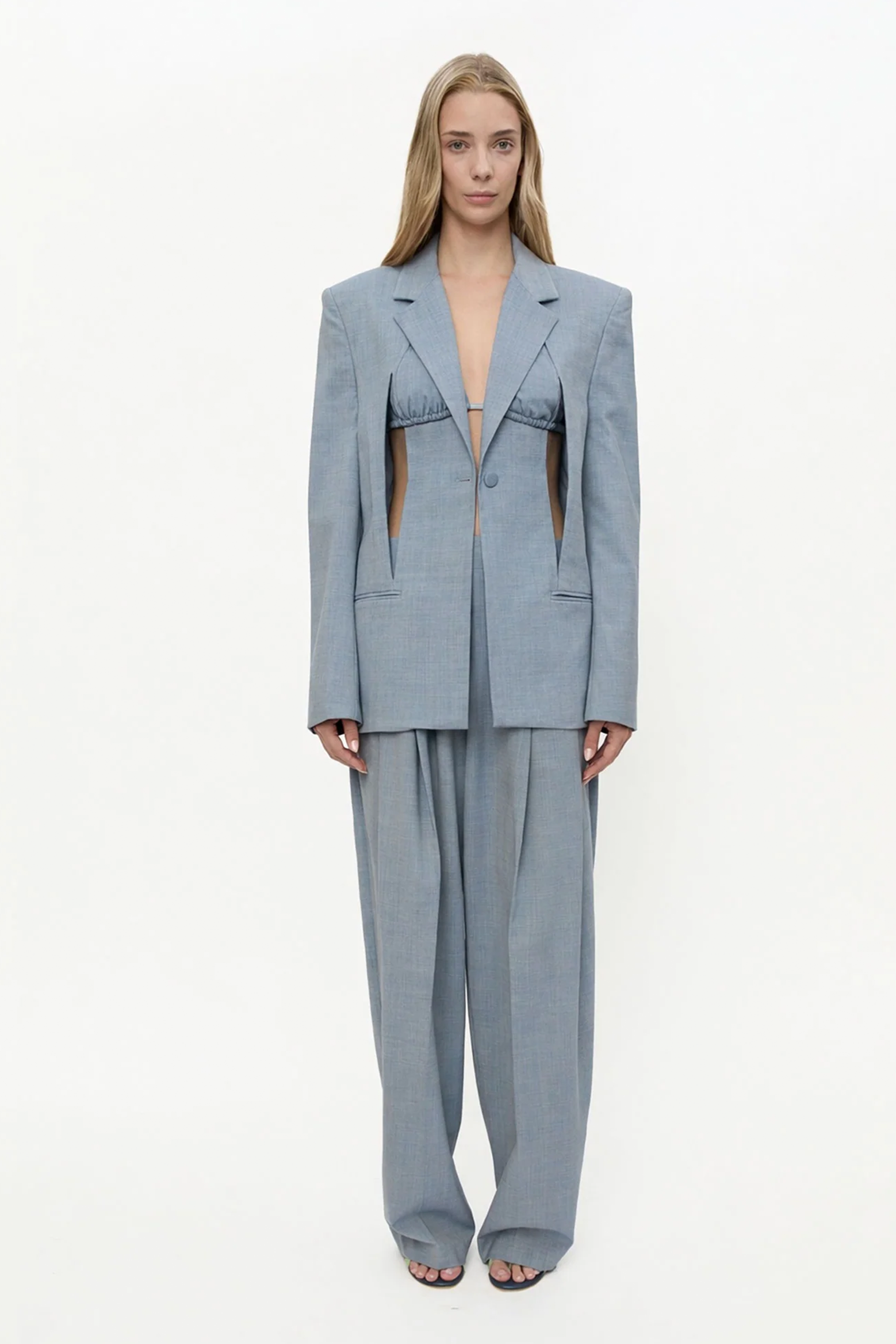SLASHED BIKINI BLAZER