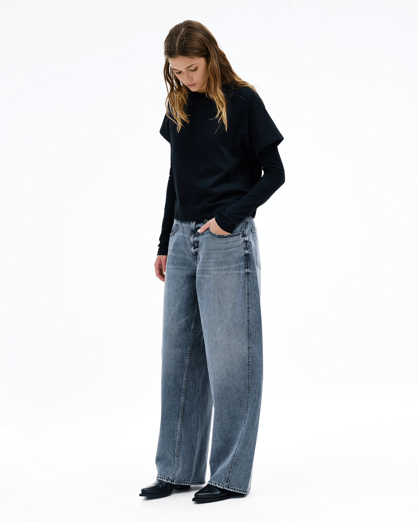 SLVRLAKE ALEX ULTRA WIDE CURVE JEAN | THE NEW TREND