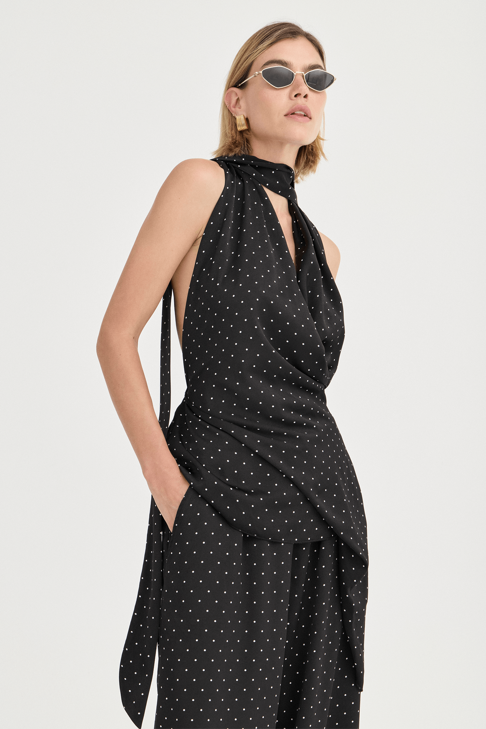 SOLAQUA GIULA PANTS NORI POLKA | THE NEW TREND