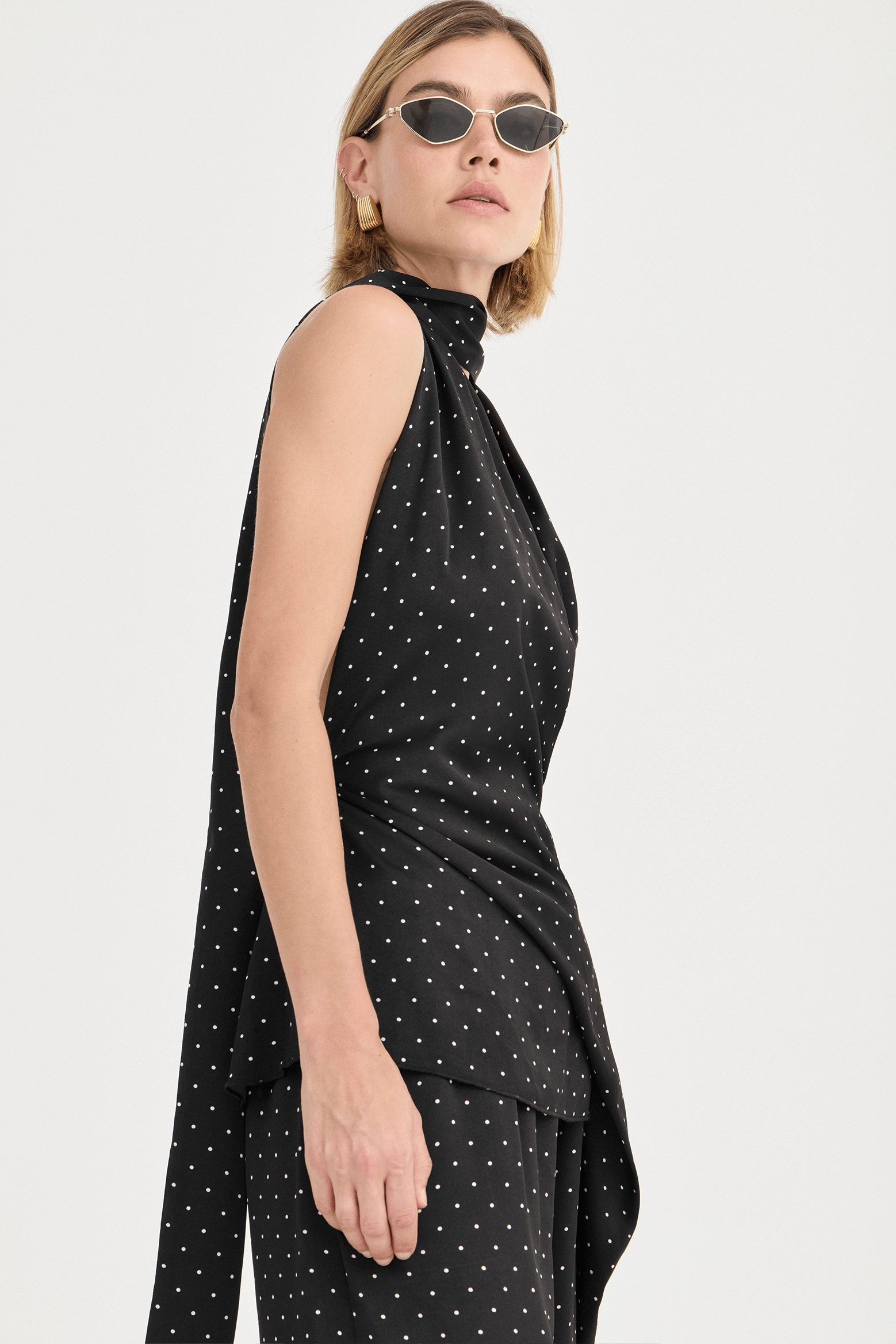 SOLAQUA ANTONELLA TOP NORI POLKA | THE NEW TREND