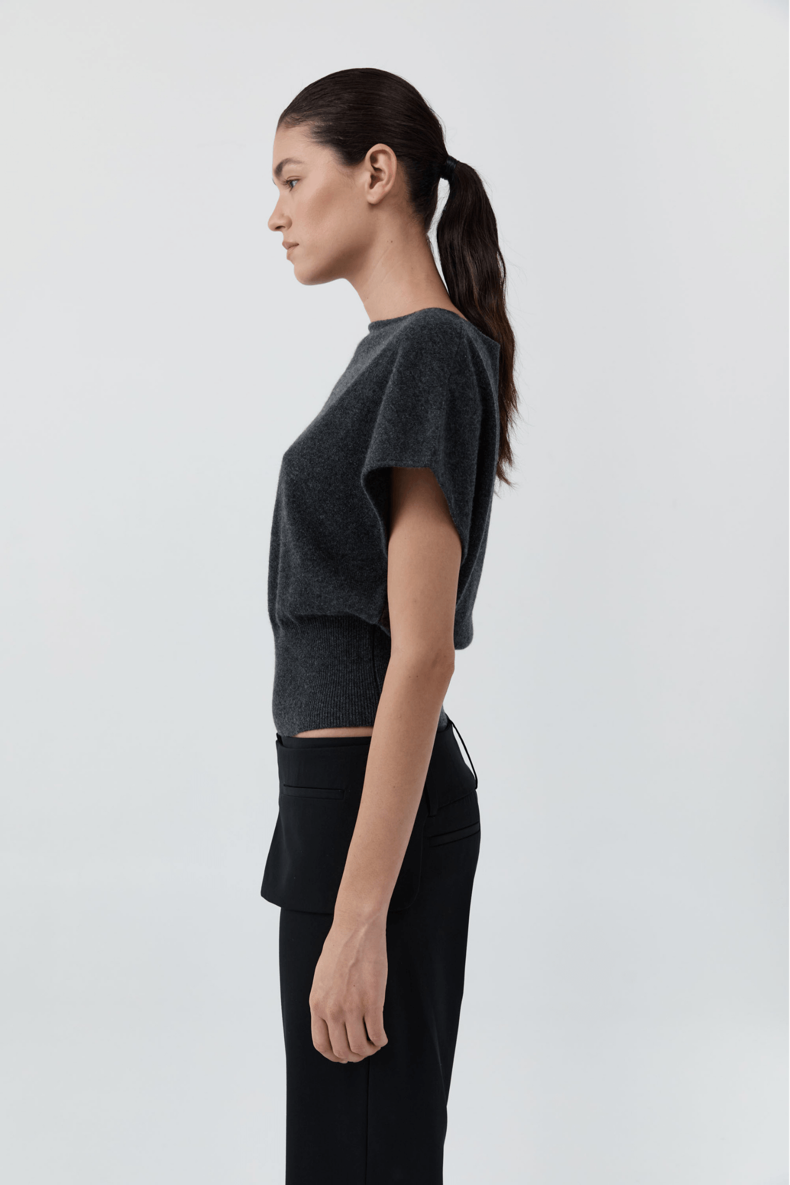 CASHMERE ASYMM TOP