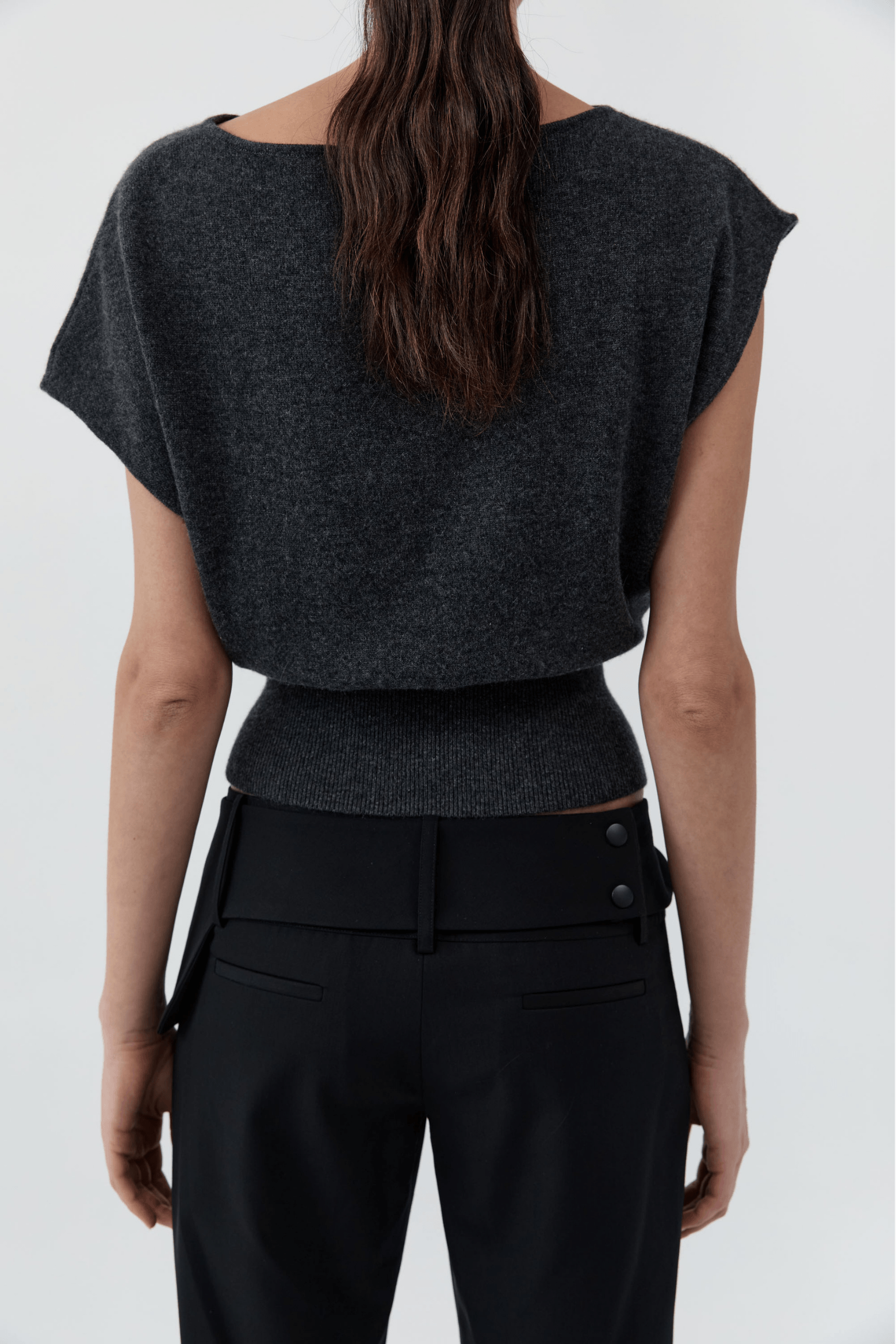 CASHMERE ASYMM TOP