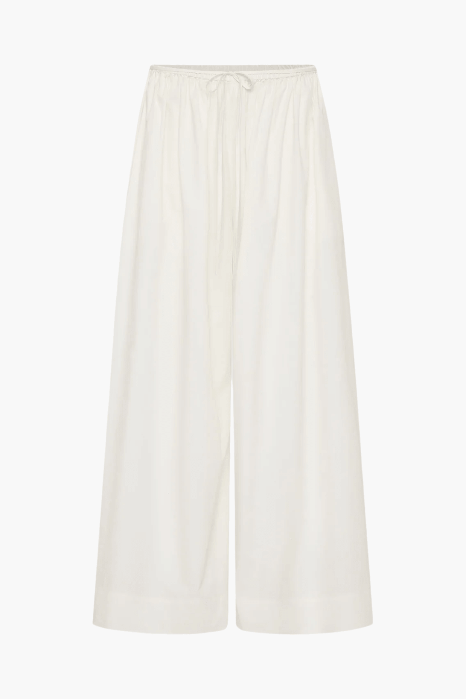 COTTON HYBRID WIDE LEG PANTS