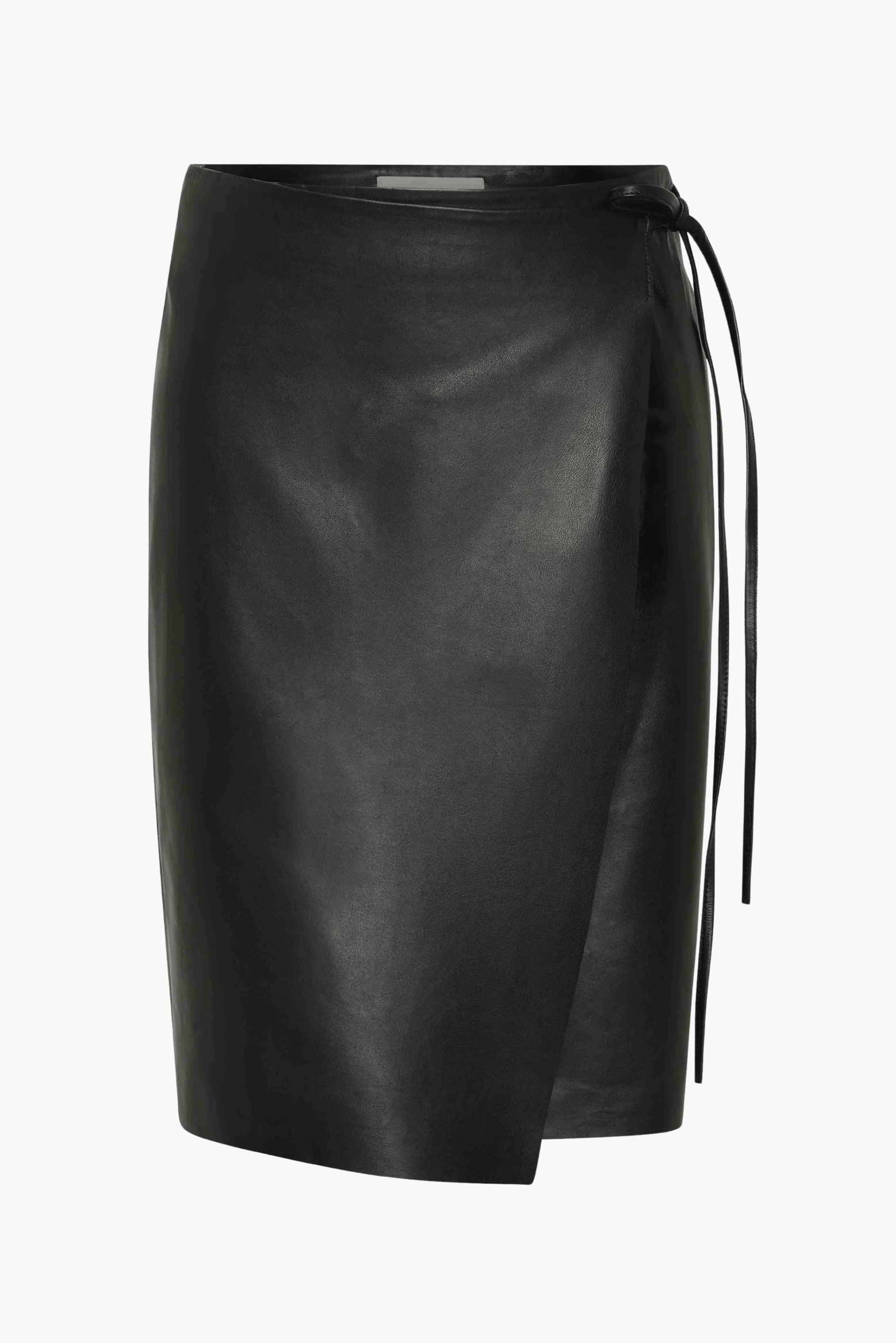 LEATHER EVERYDAY WRAP SKIRT