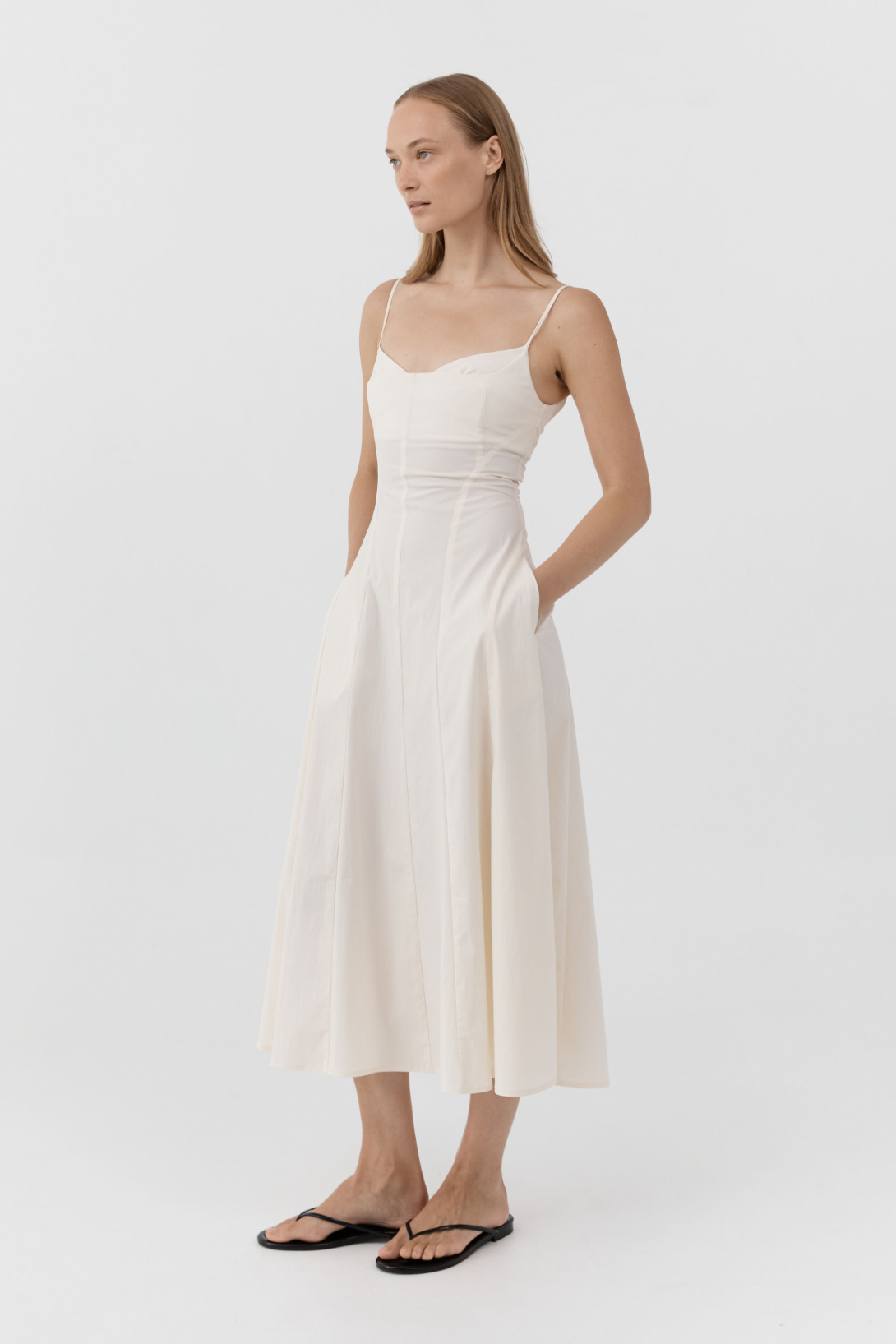 PANELLED BUSTIER DRESS