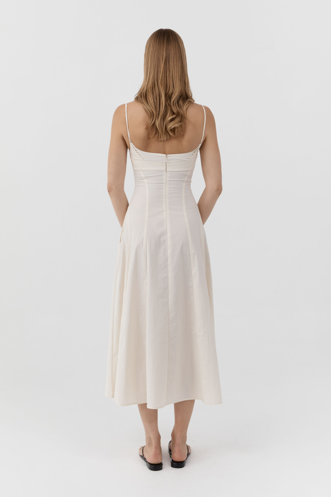 PANELLED BUSTIER DRESS