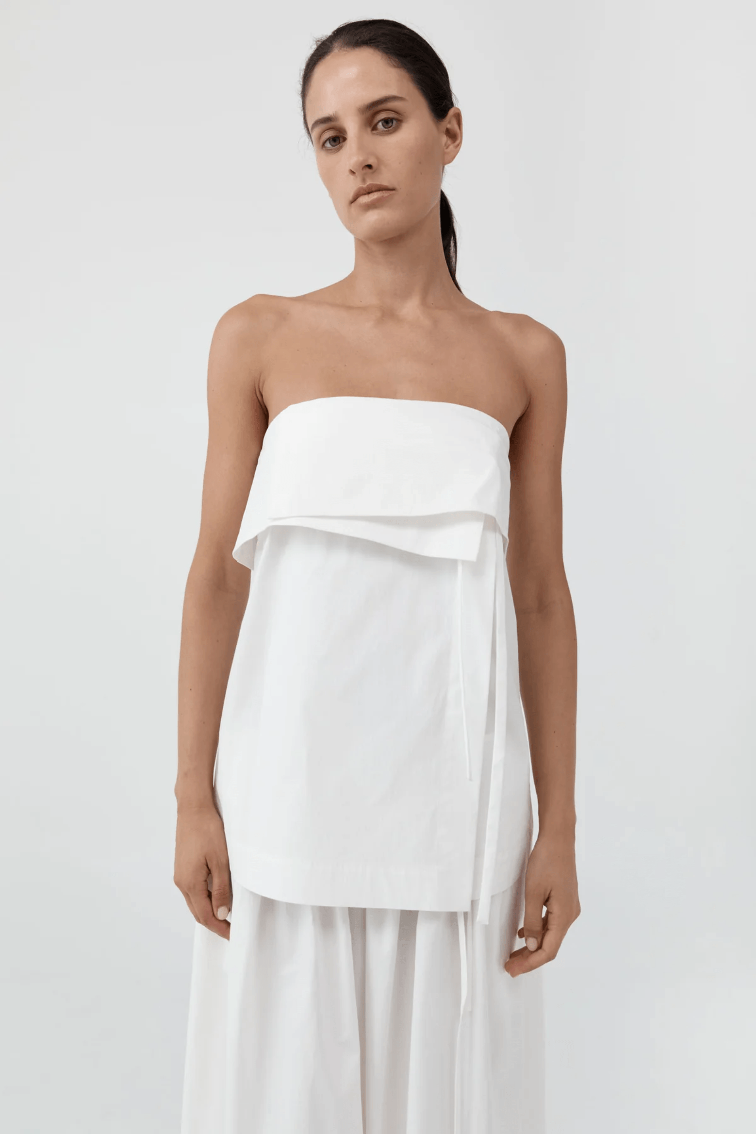 STRAPLESS WRAP TOP