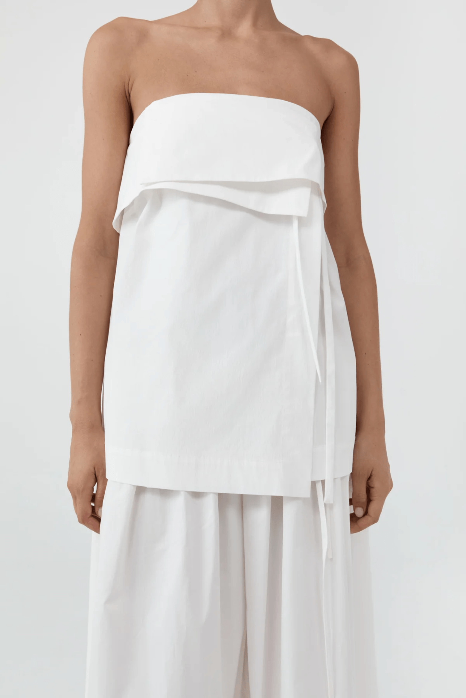 STRAPLESS WRAP TOP