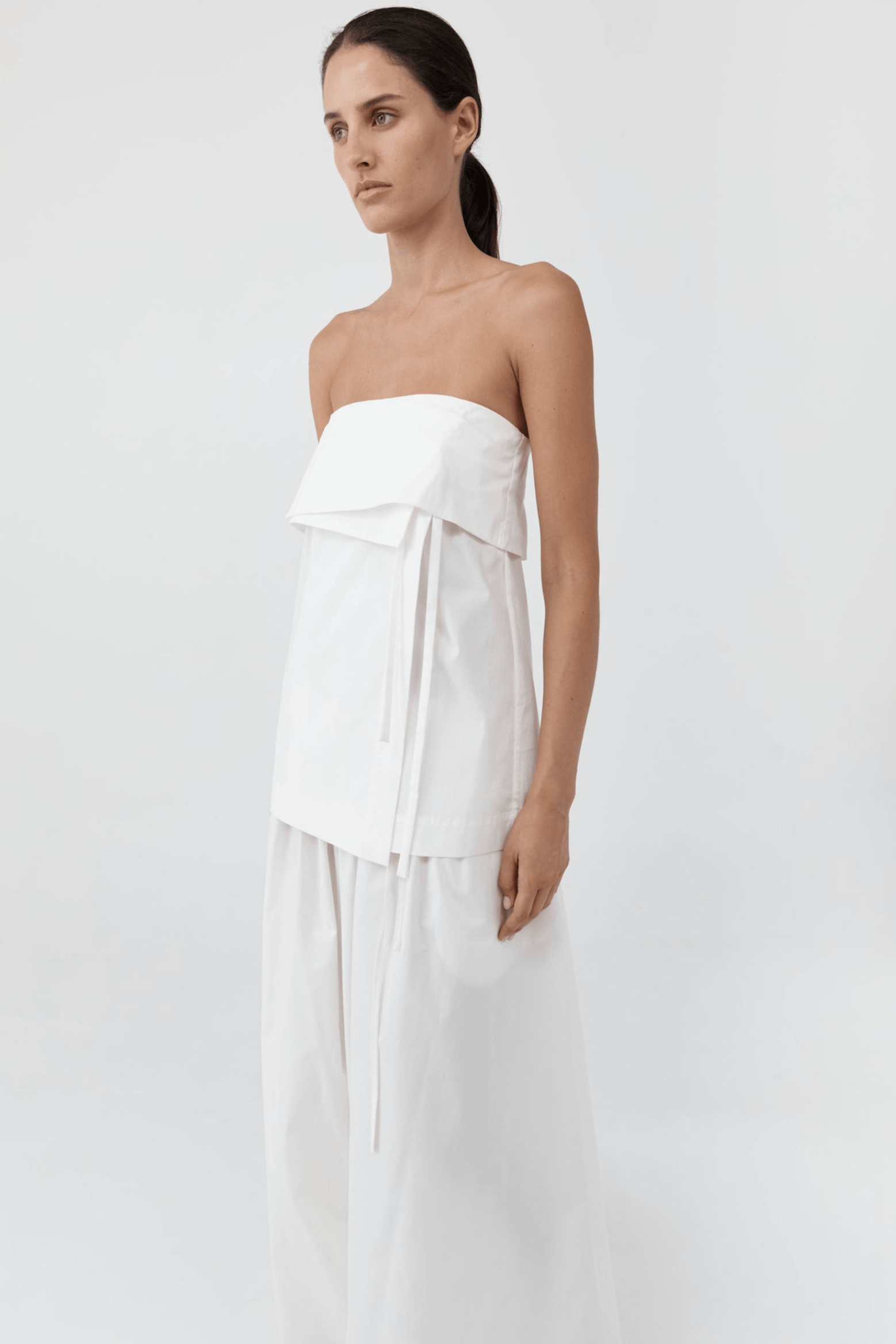 STRAPLESS WRAP TOP