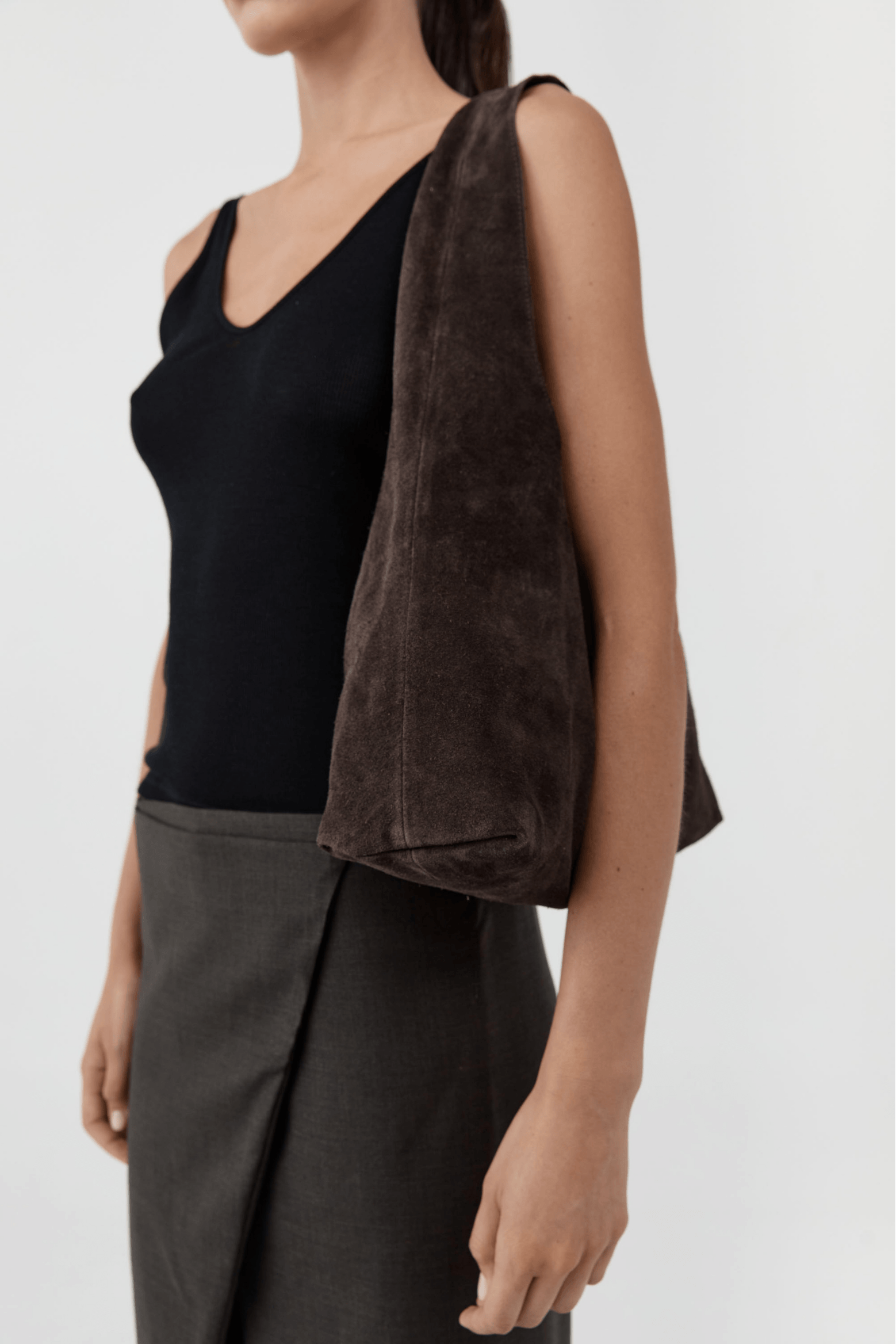 SUEDE SOFT BAG