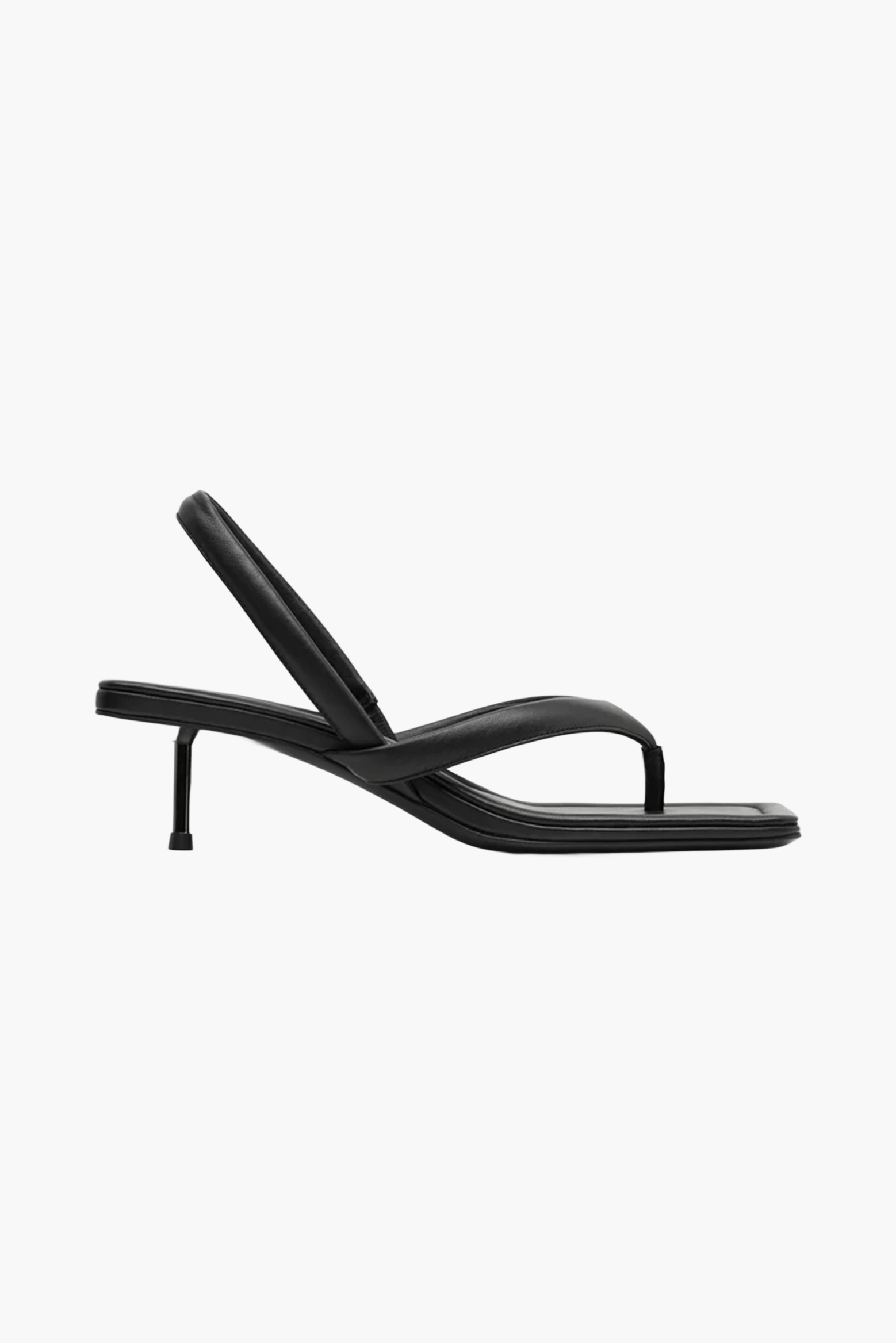 ST.AGNI THONG DETAIL HEEL IN BLACK | THE NEW TREND