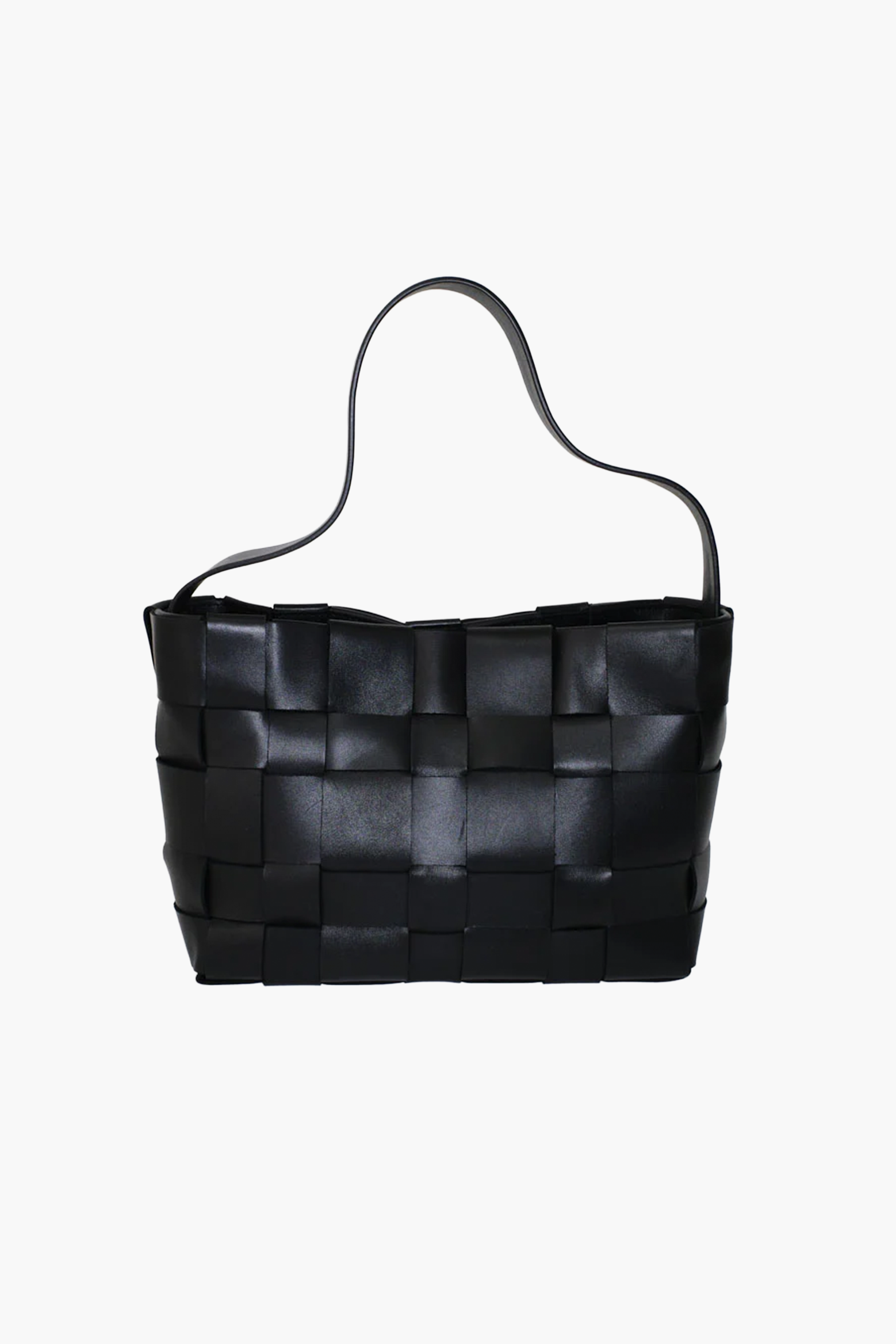 ST. AGNI WOVEN MINI TOTE BAG IN BLACK | THE NEW TREND 