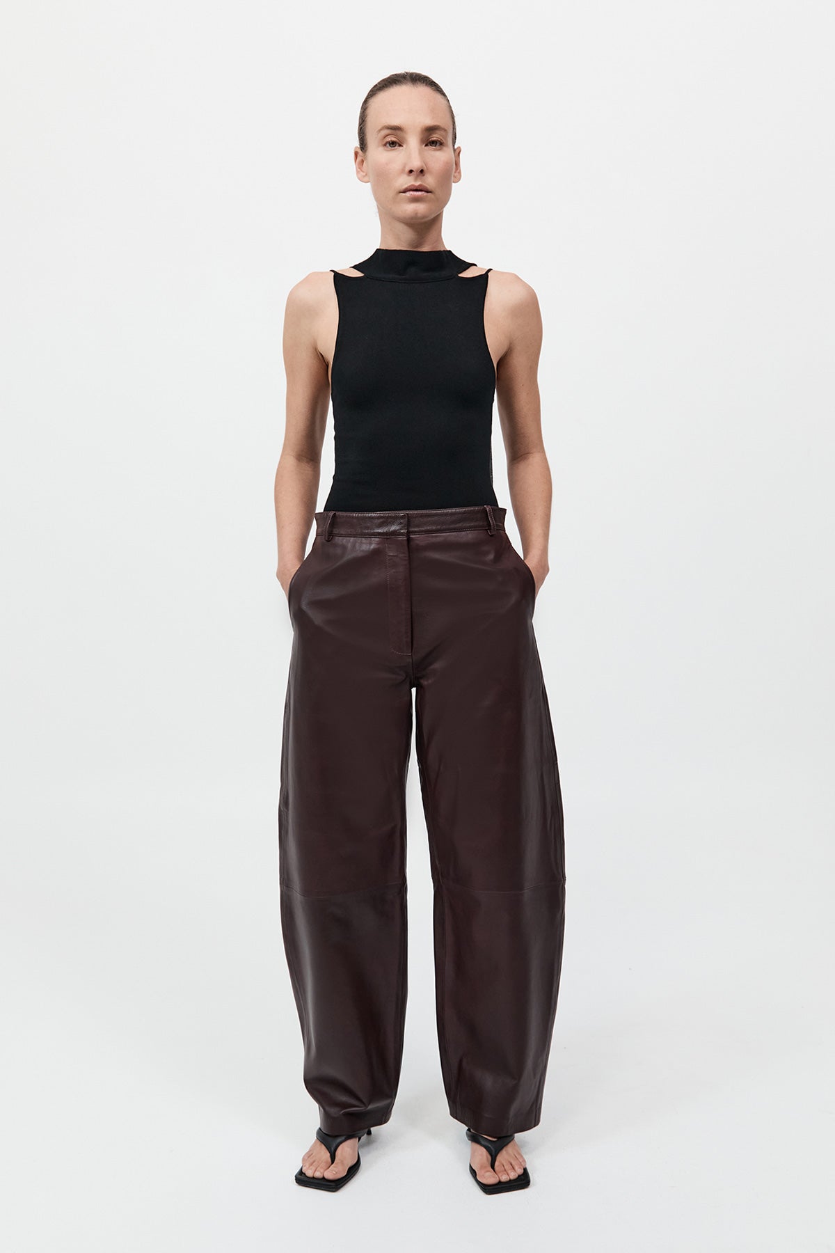ST AGNI LEATHER BALLOON PANTS | THE NEW TREND