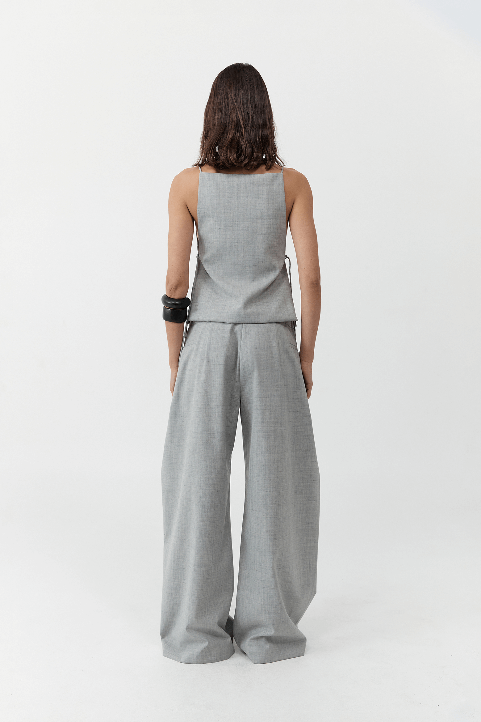 SQUARE SIDE TIE TOP