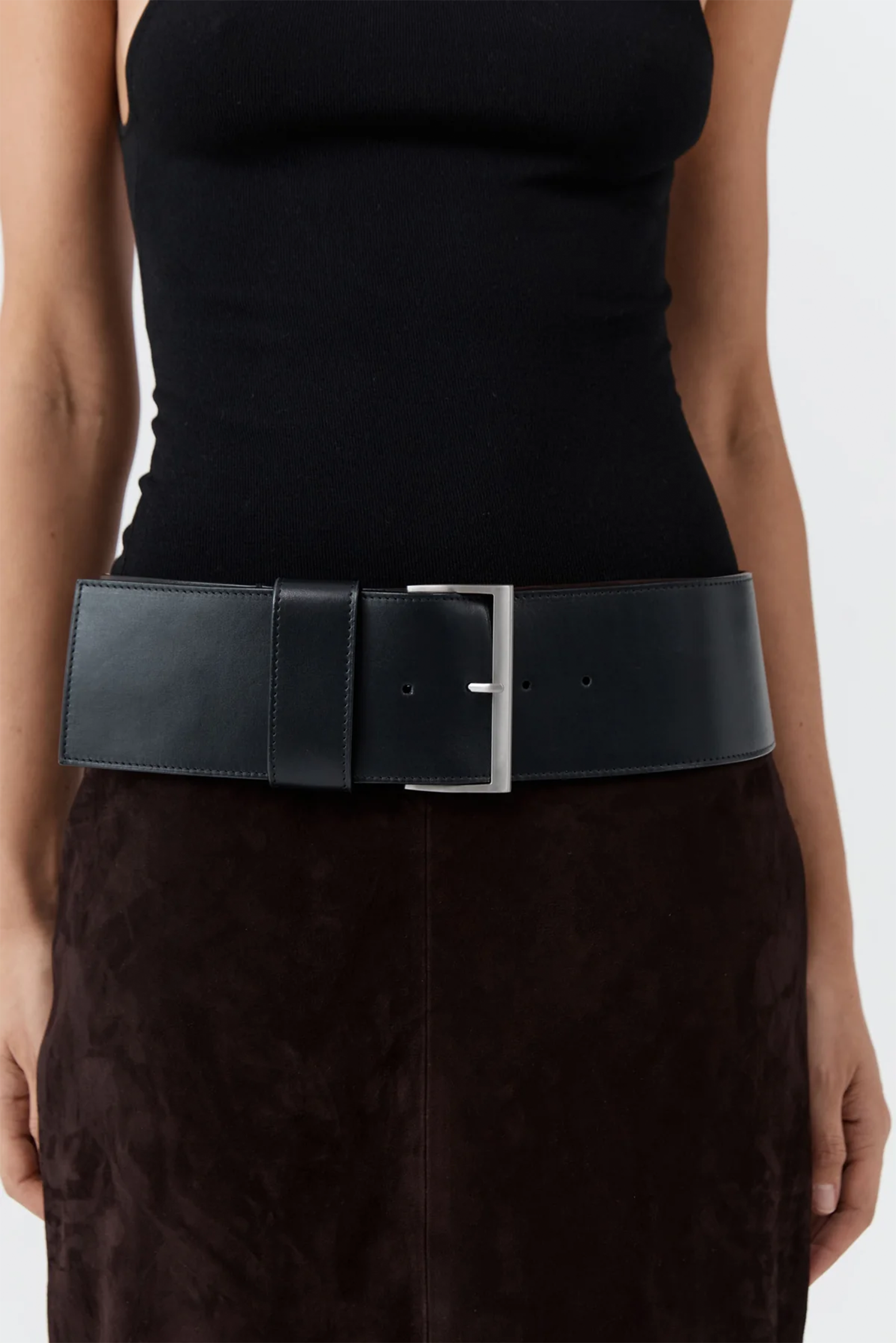 ST.AGNI WIDE CLASSIC BELT IN BLACK | THE NEW TREND