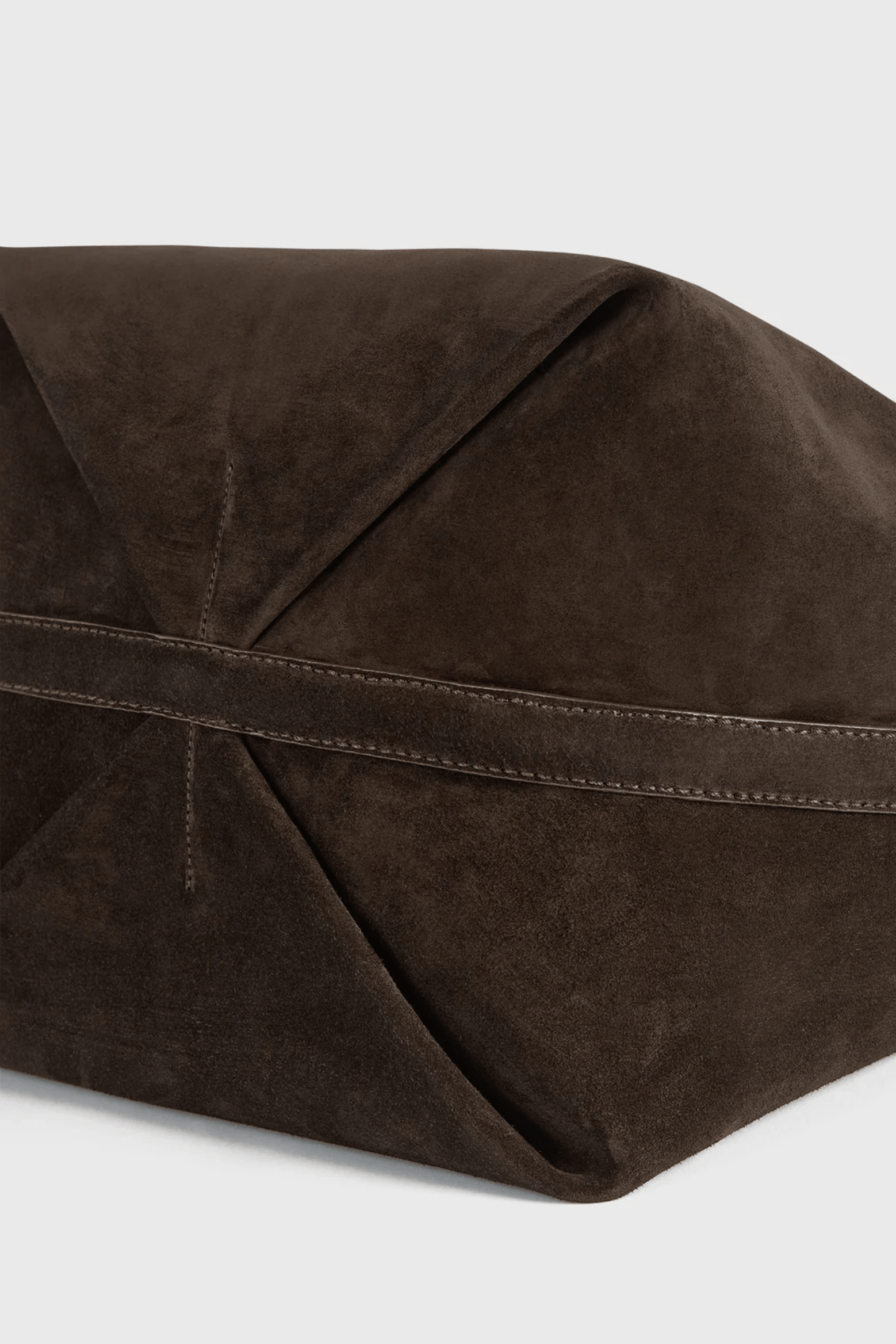 BELTED SUEDE TOTE