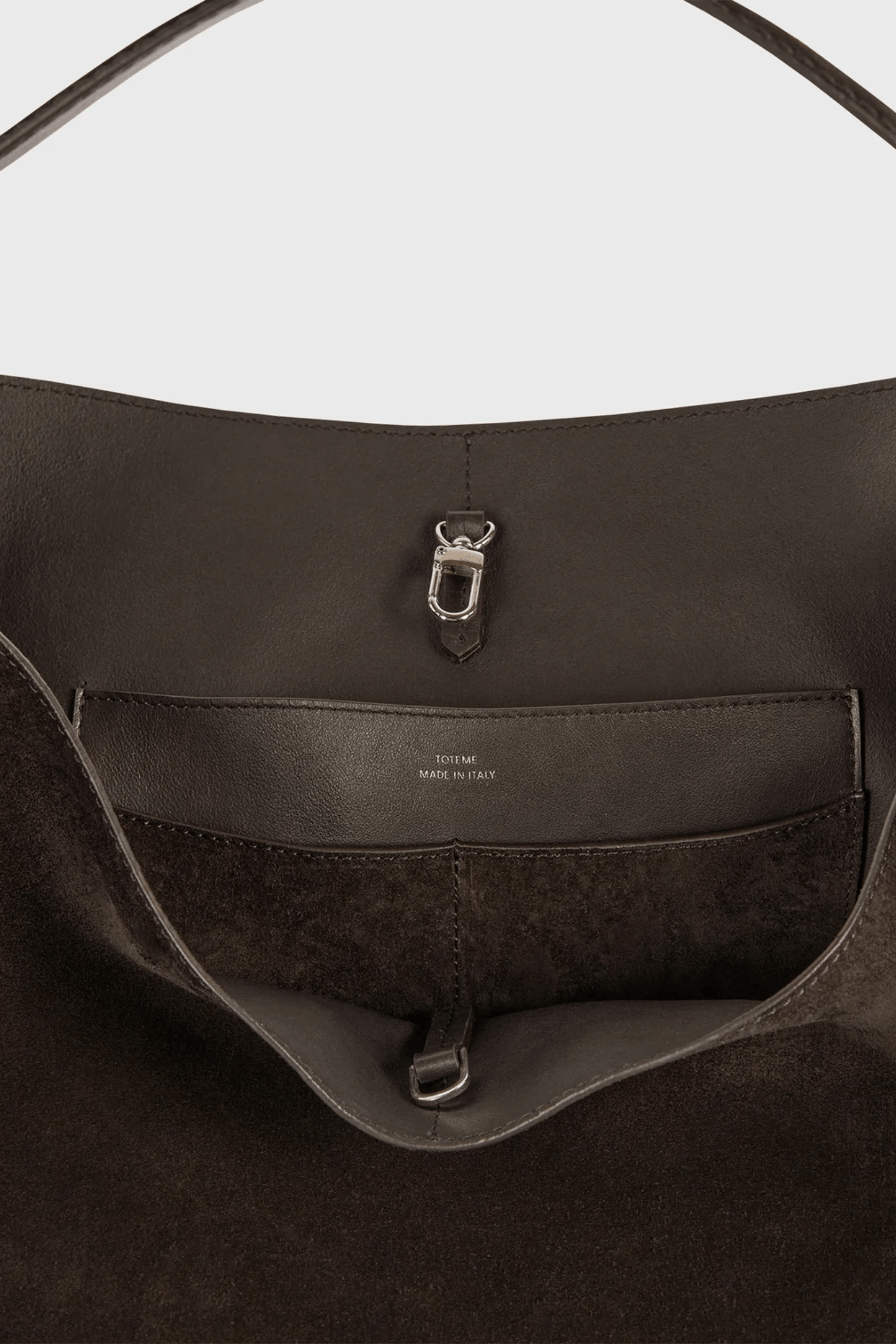 BELTED SUEDE TOTE