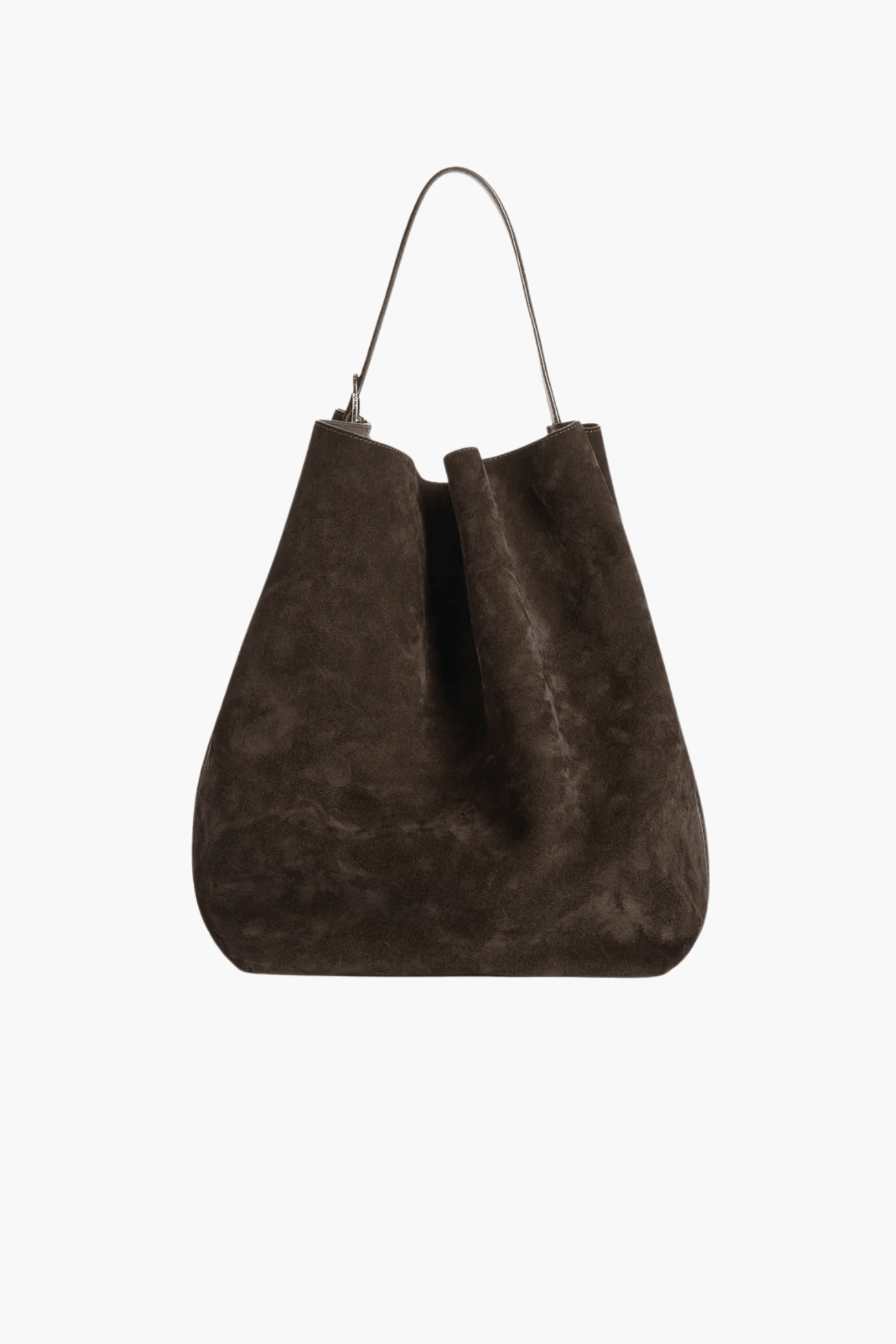 BELTED SUEDE TOTE
