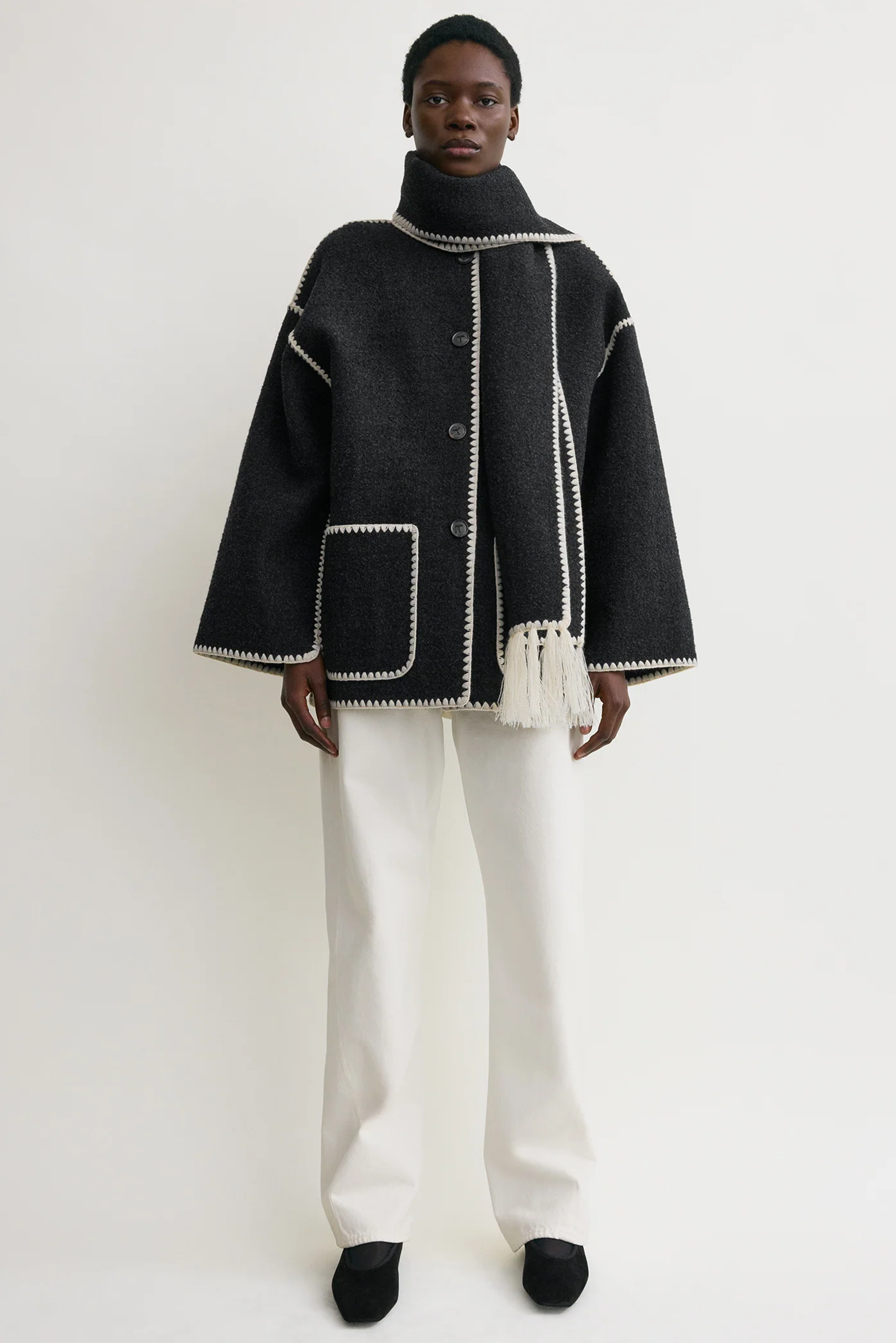 TOTEME EMBROIDERED SCARF JACKET | THE NEW TREND