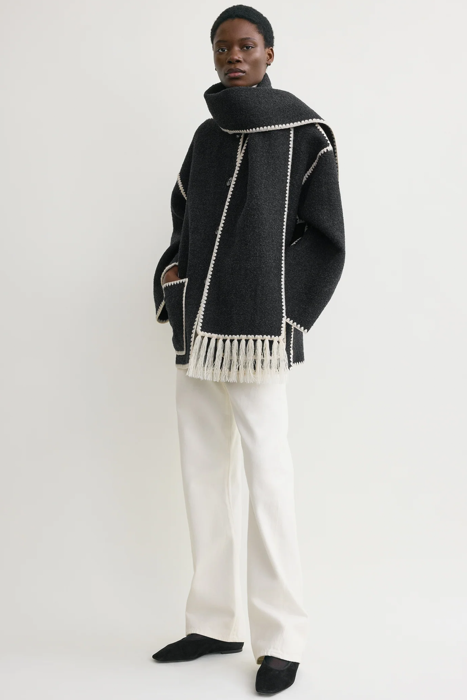 TOTEME EMBROIDERED SCARF JACKET | THE NEW TREND